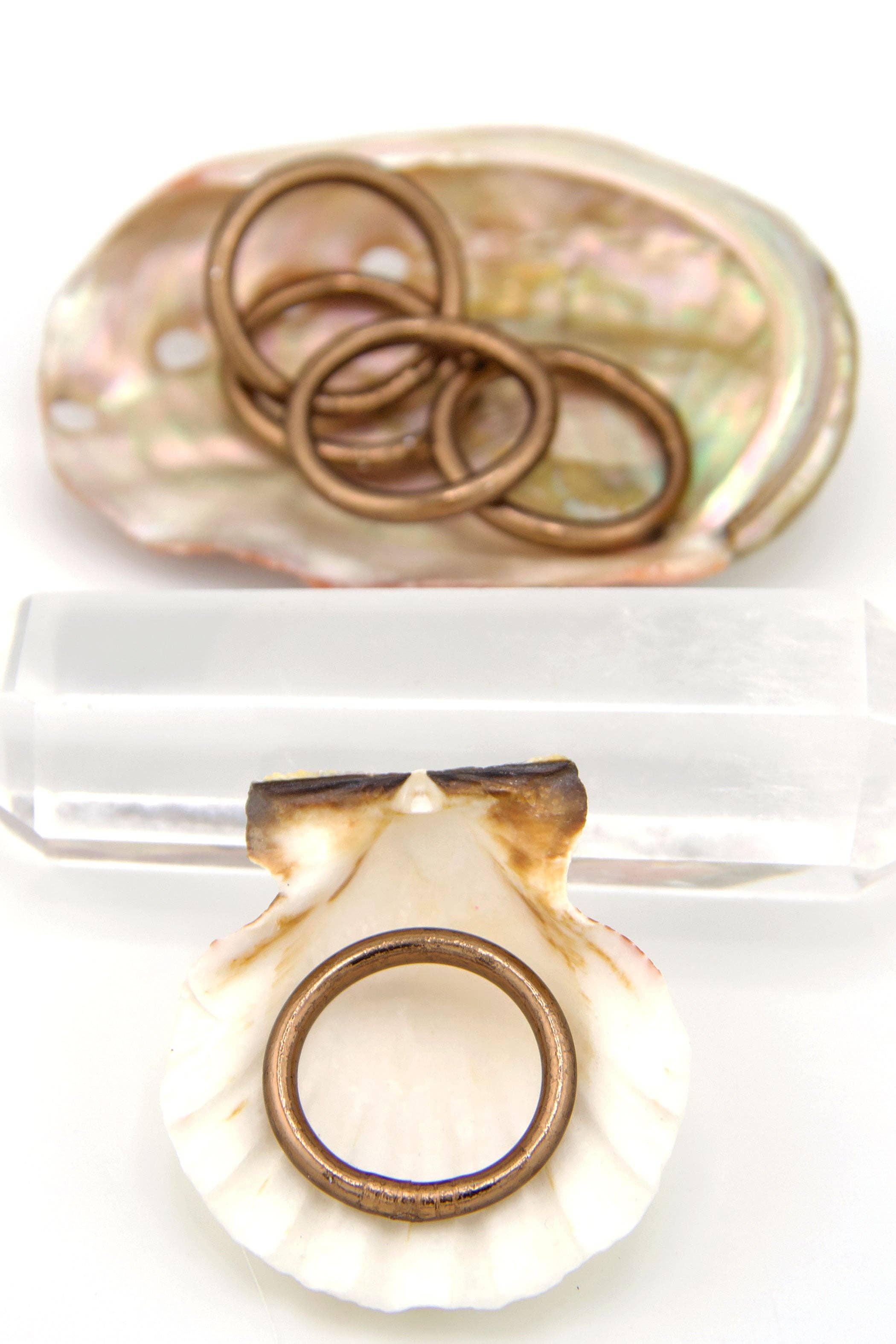 Pink Thai Buddhist Temple Rings