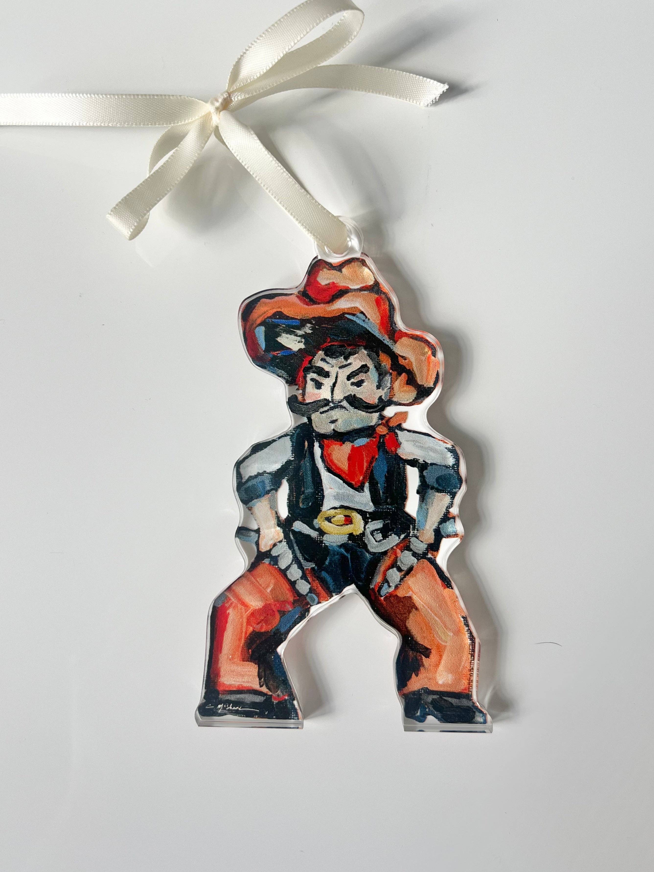 Cowboys Ornament by Chelsea McShane Art