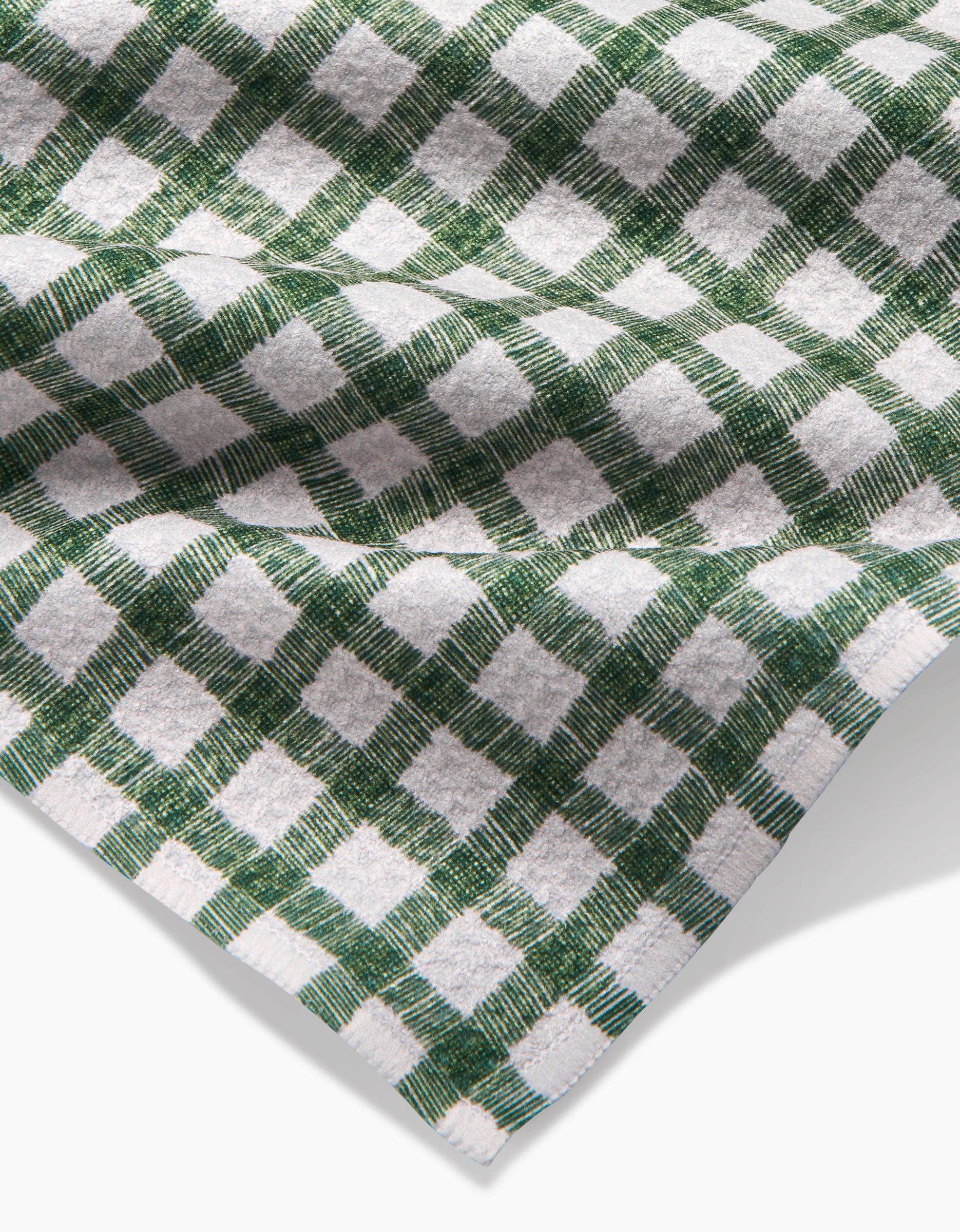 Fireside Plaid Green Bar Towel - Thumbnail 3