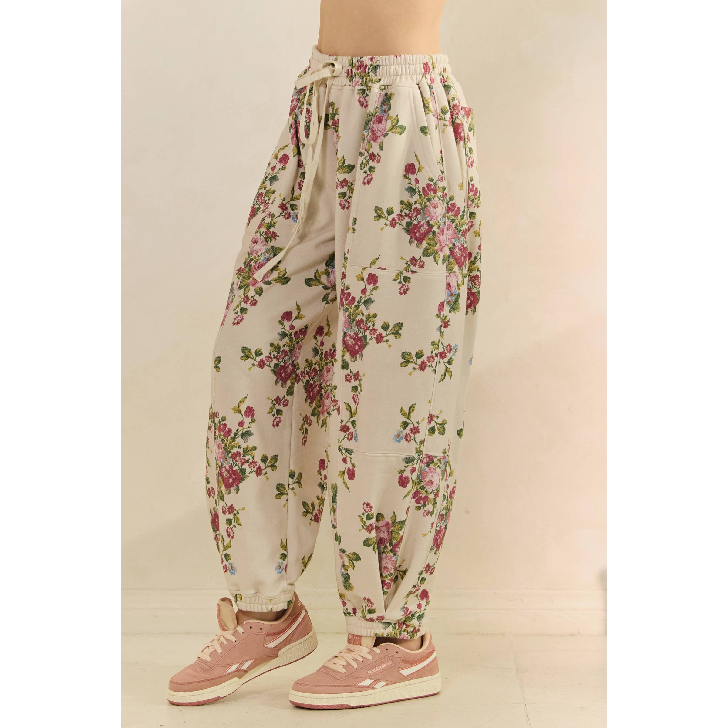 Floral Printed French Terry Set