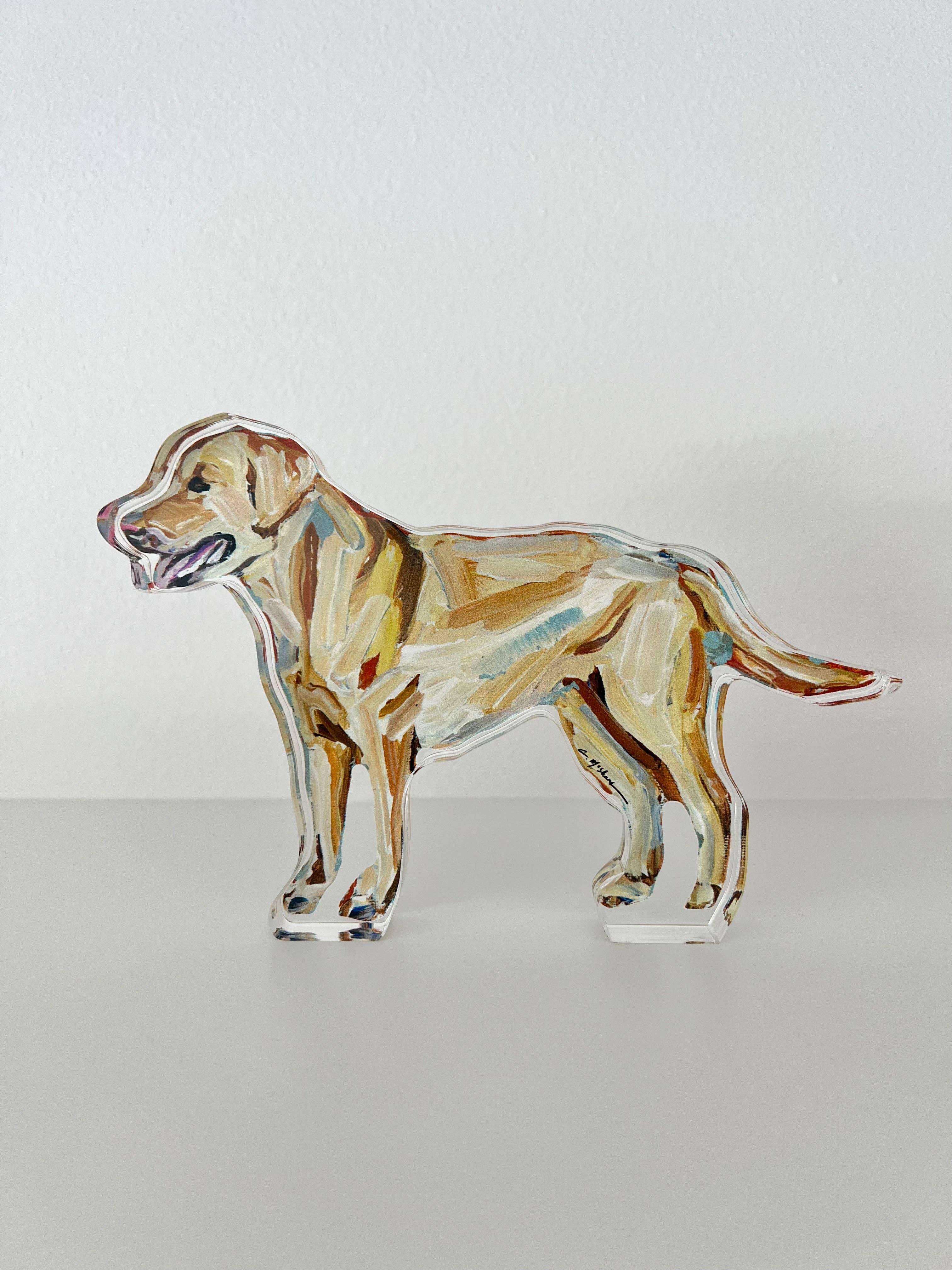Yellow Lab Acrylic Shelfie