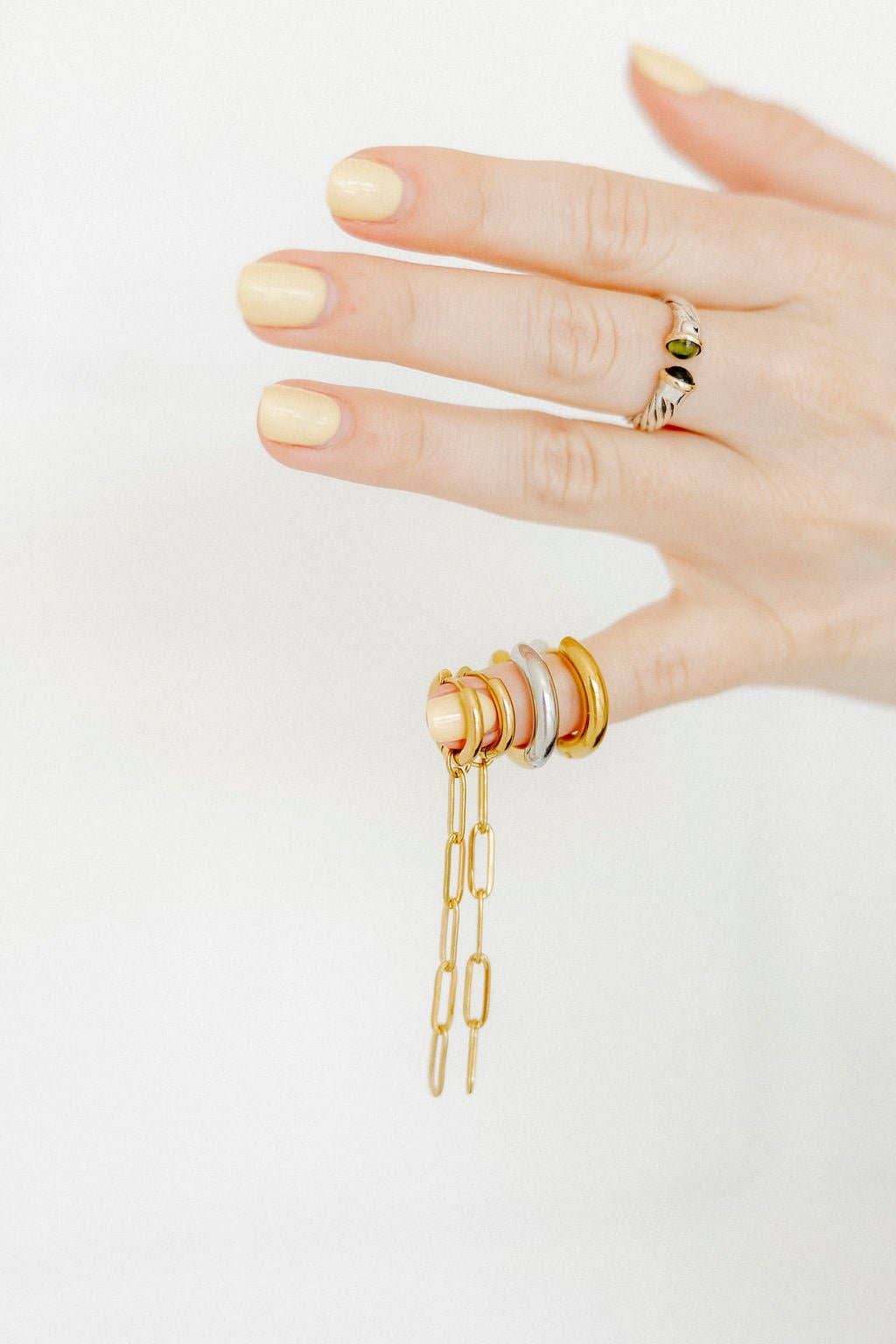 Huggie Earrings - Scarlett Hoop Two-Tone 12mm