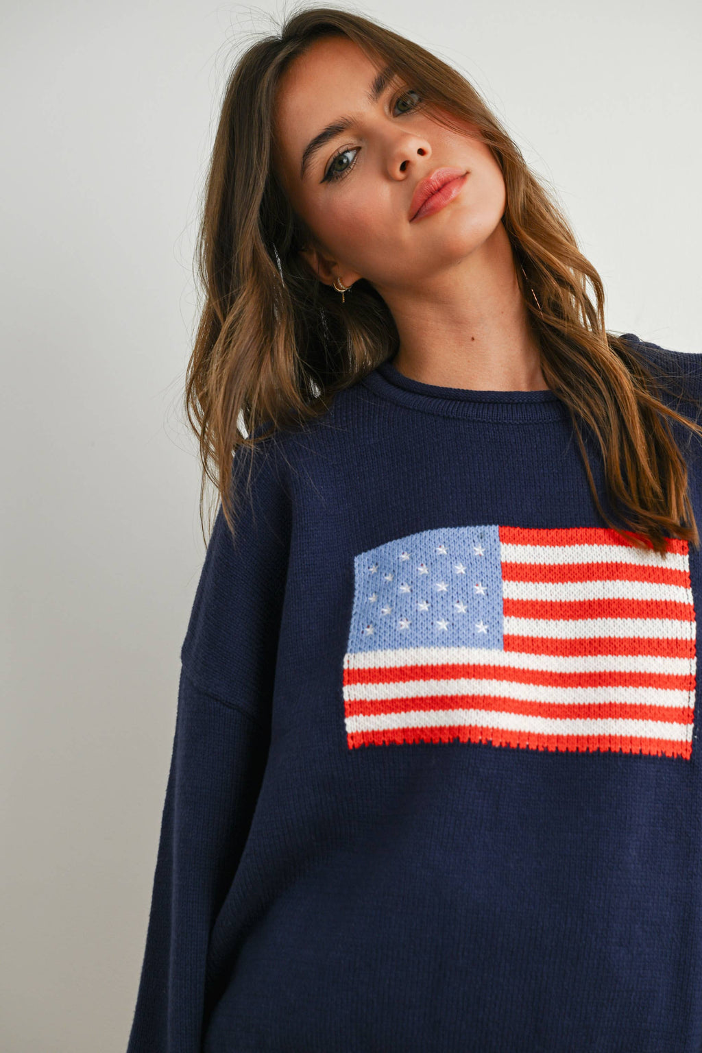 American Flag Knit Sweater