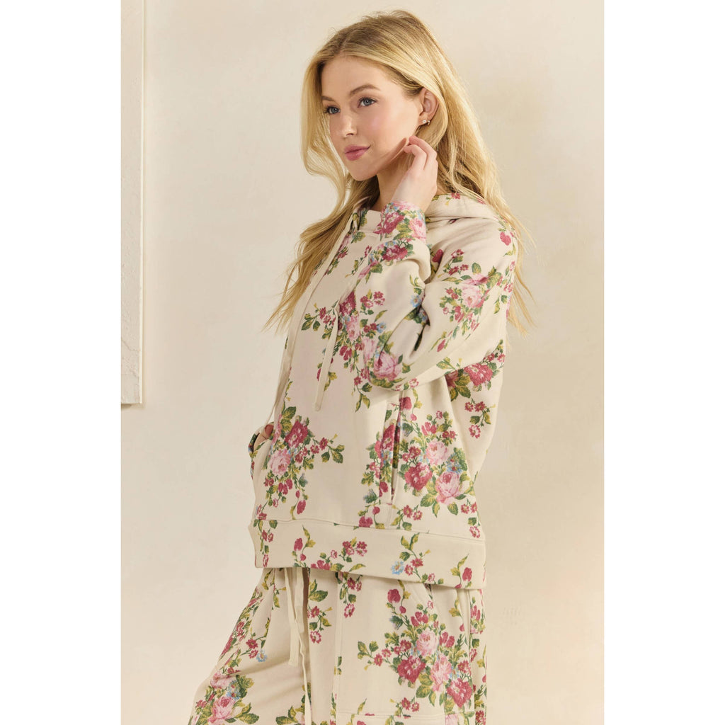 Floral Printed French Terry Set