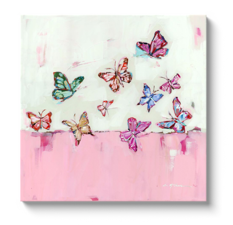 "Butterfly Wishes" Canvas : 24X24