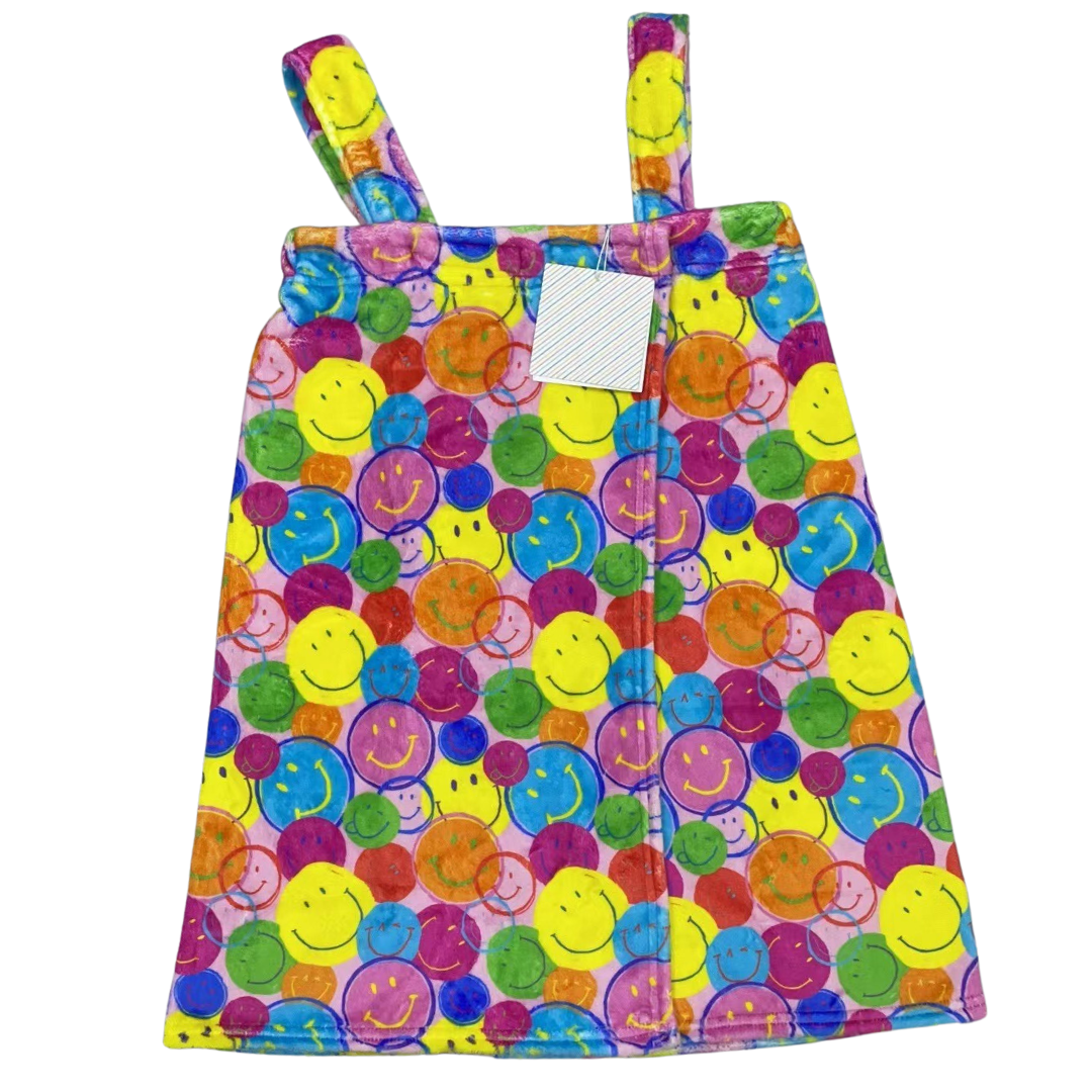 Neon Smiles Plush Spa Wrap