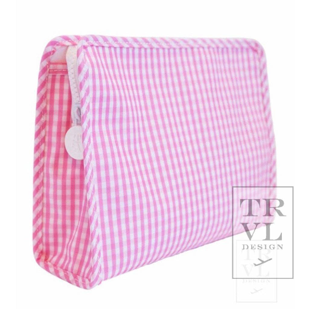 Gingham Pink TRVL Roadie- Large