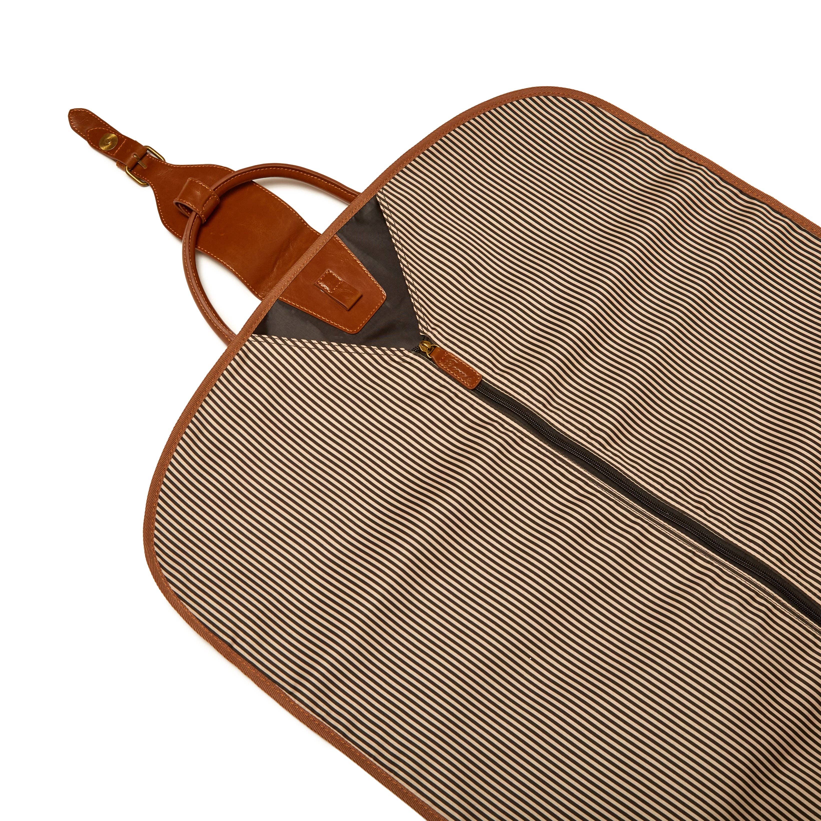 The Oxford Garment Bag: Chocolate Brown-3323