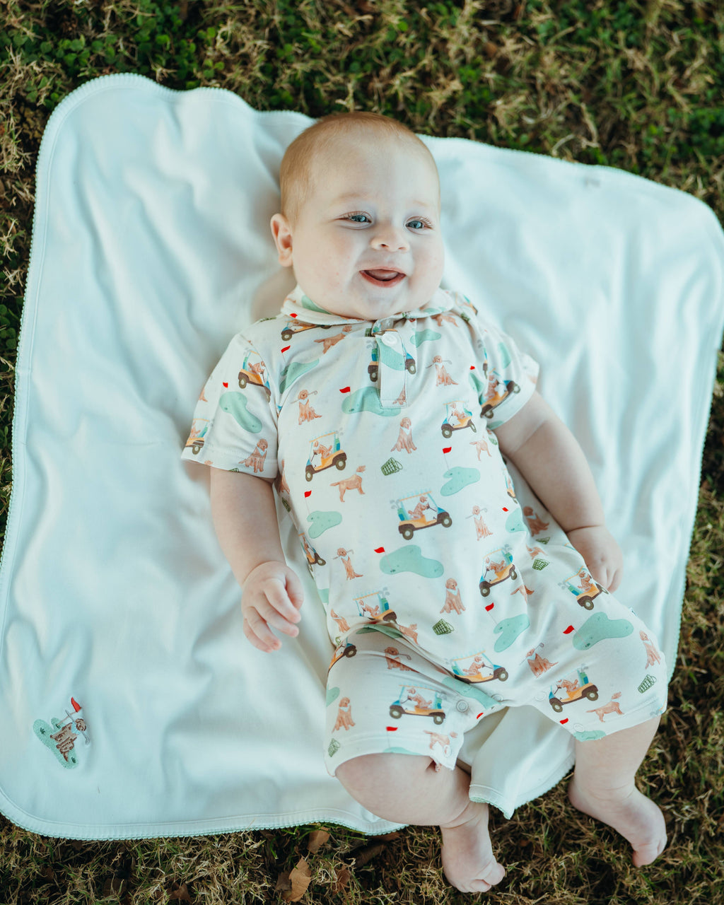 Pip Embroidered Blanket | Barks & Birdies