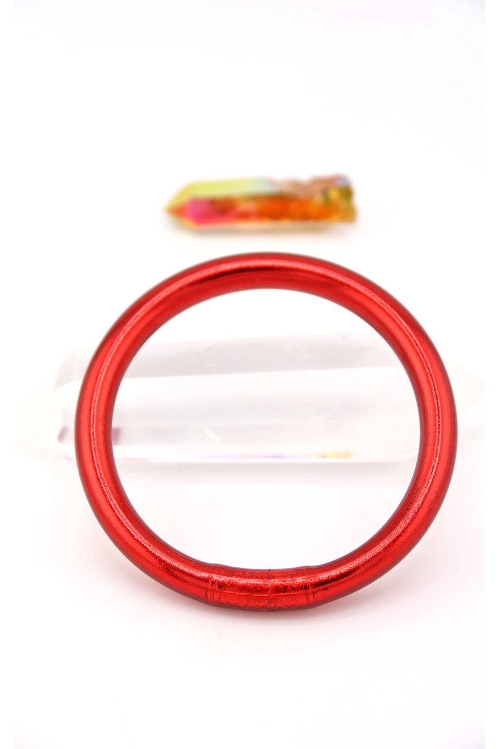 Luxe Thai Buddhist Temple Bangle / Red Poppy