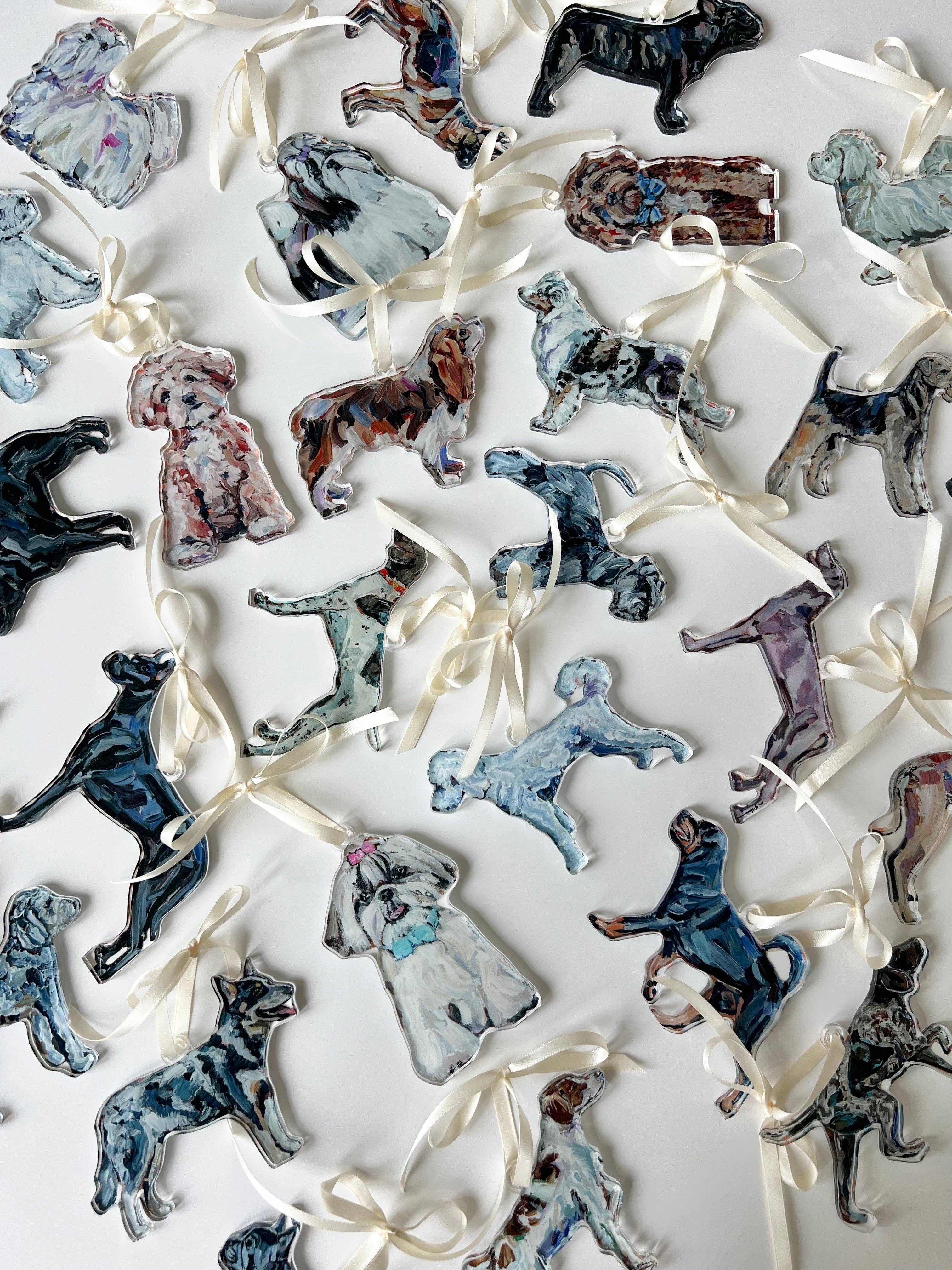 "Black & White Doodle" ornament