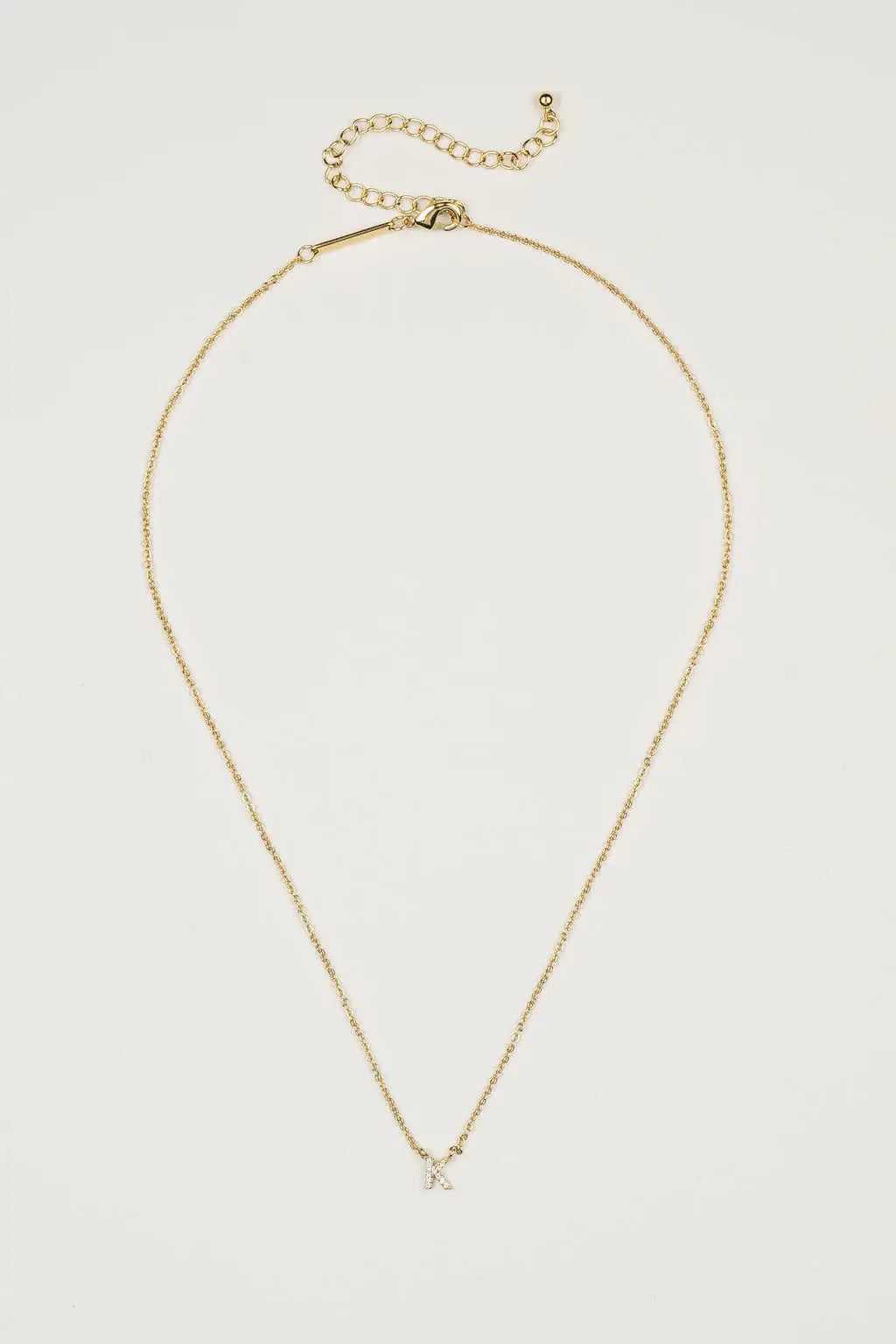 Dainty Shiny Initial Necklace