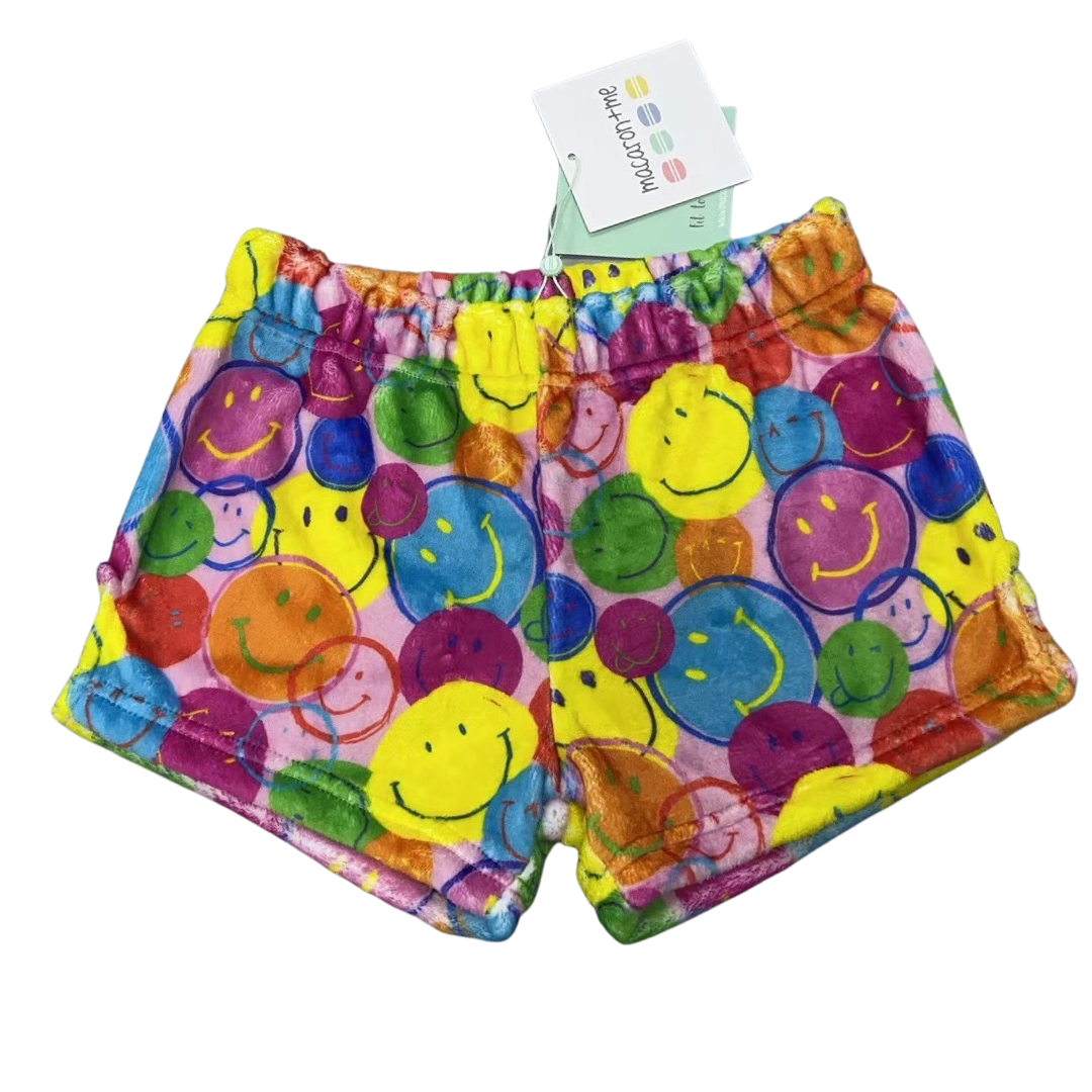 Neon Smiles Plush Shorties