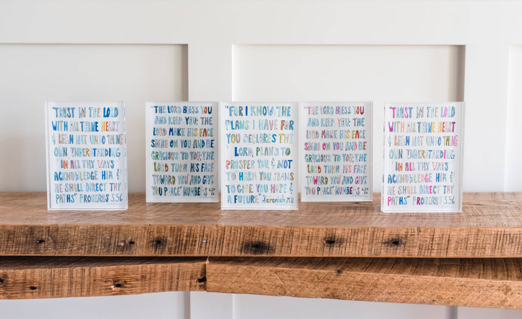 Jeremiah 29:11 Acrylic Block “More Pinks”