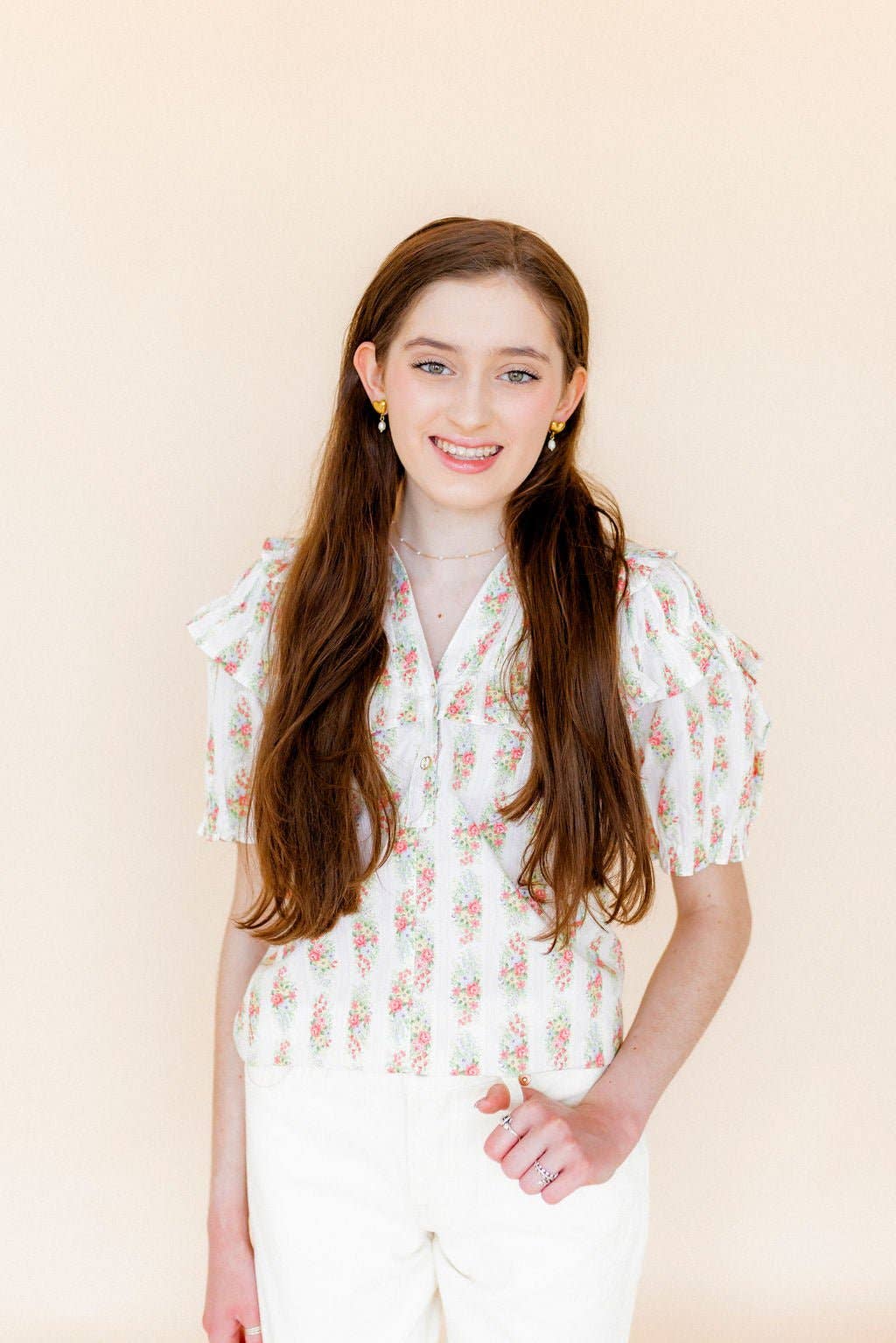 Dani Dangle Heart Earrings