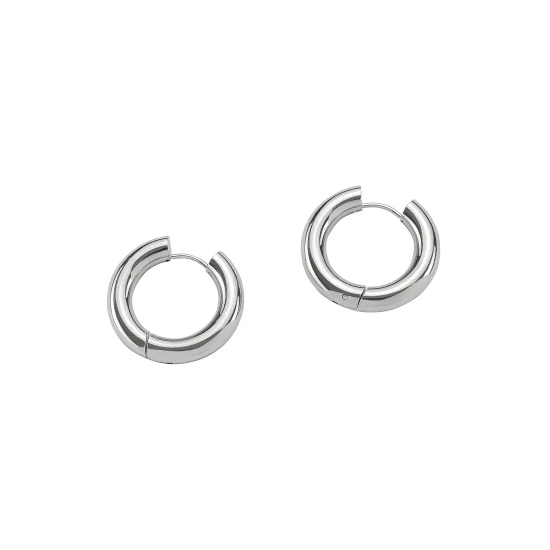 Silver Chunky Mini Hoops