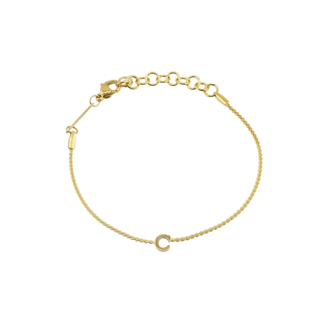 Waterproof Dainty Initial Bracelets