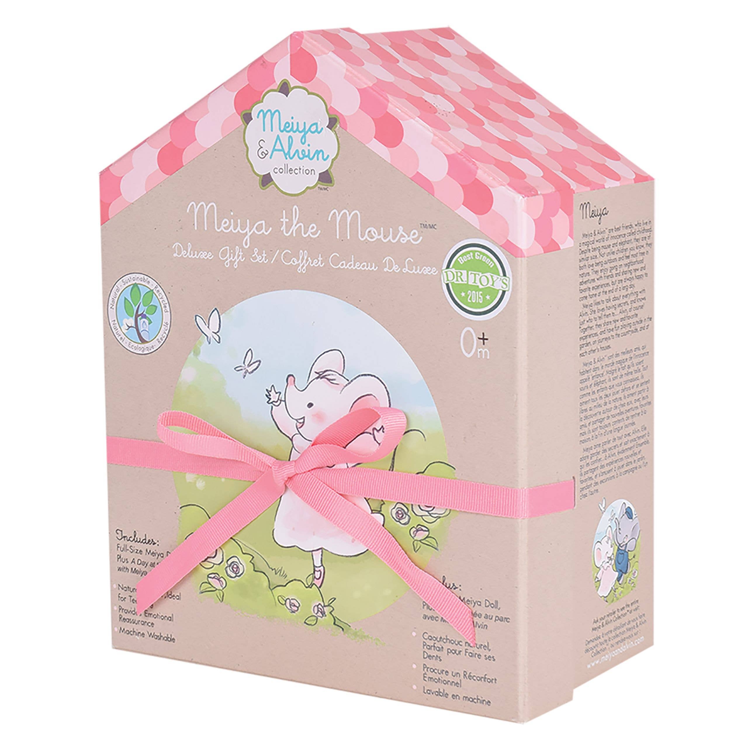 Meiya the Mouse Rubber Head Deluxe Toy with Book