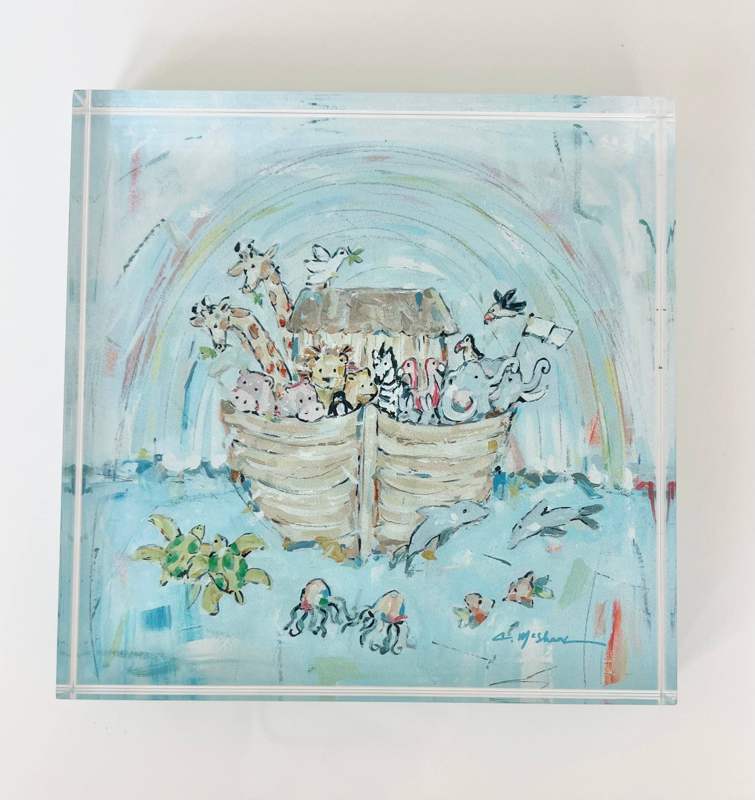 Noah's Ark III Acrylic Block