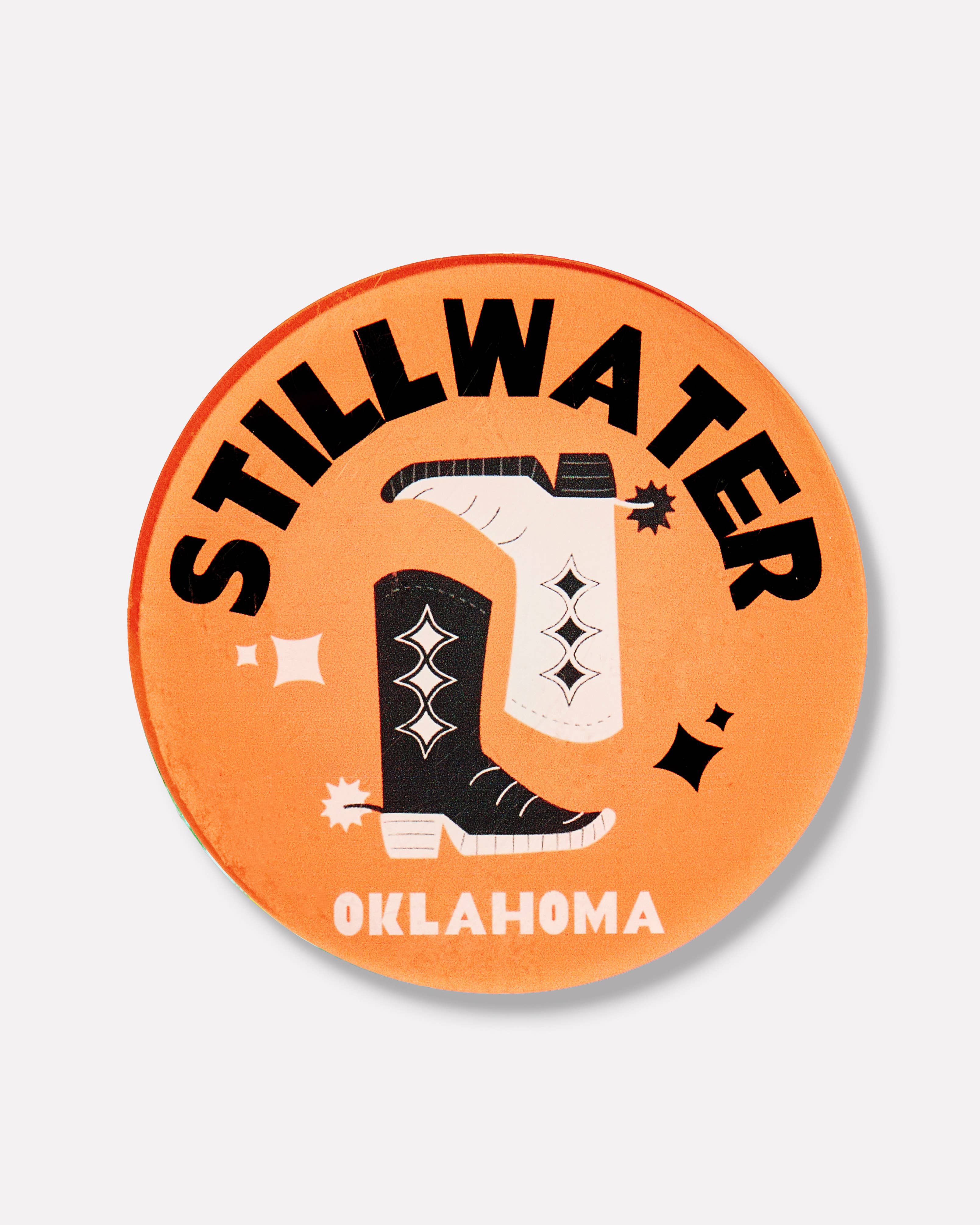 Stillwater, Oklahoma Acrylic Drink Coaster: Boxed Set of 4
