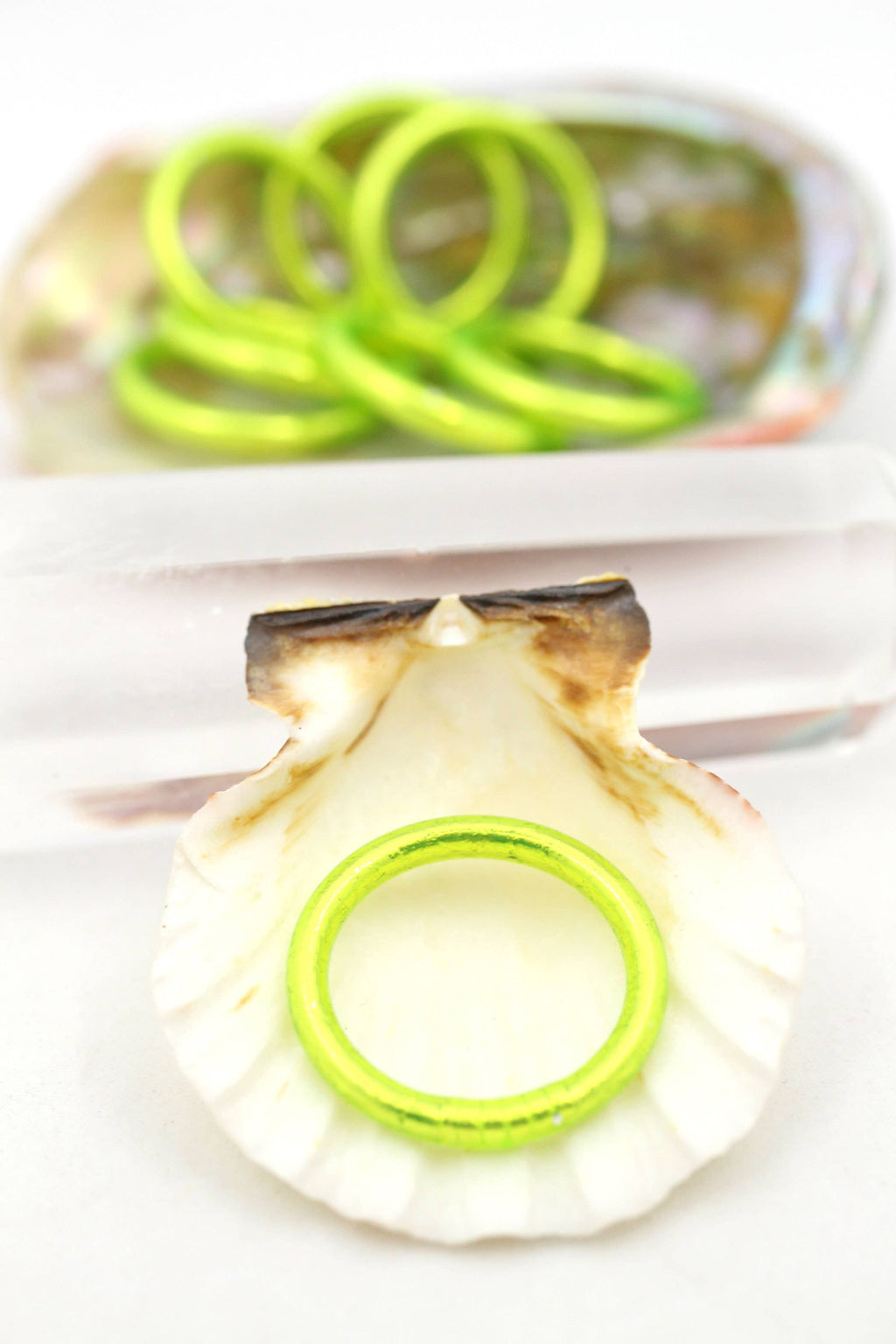 Pink Thai Buddhist Temple Rings