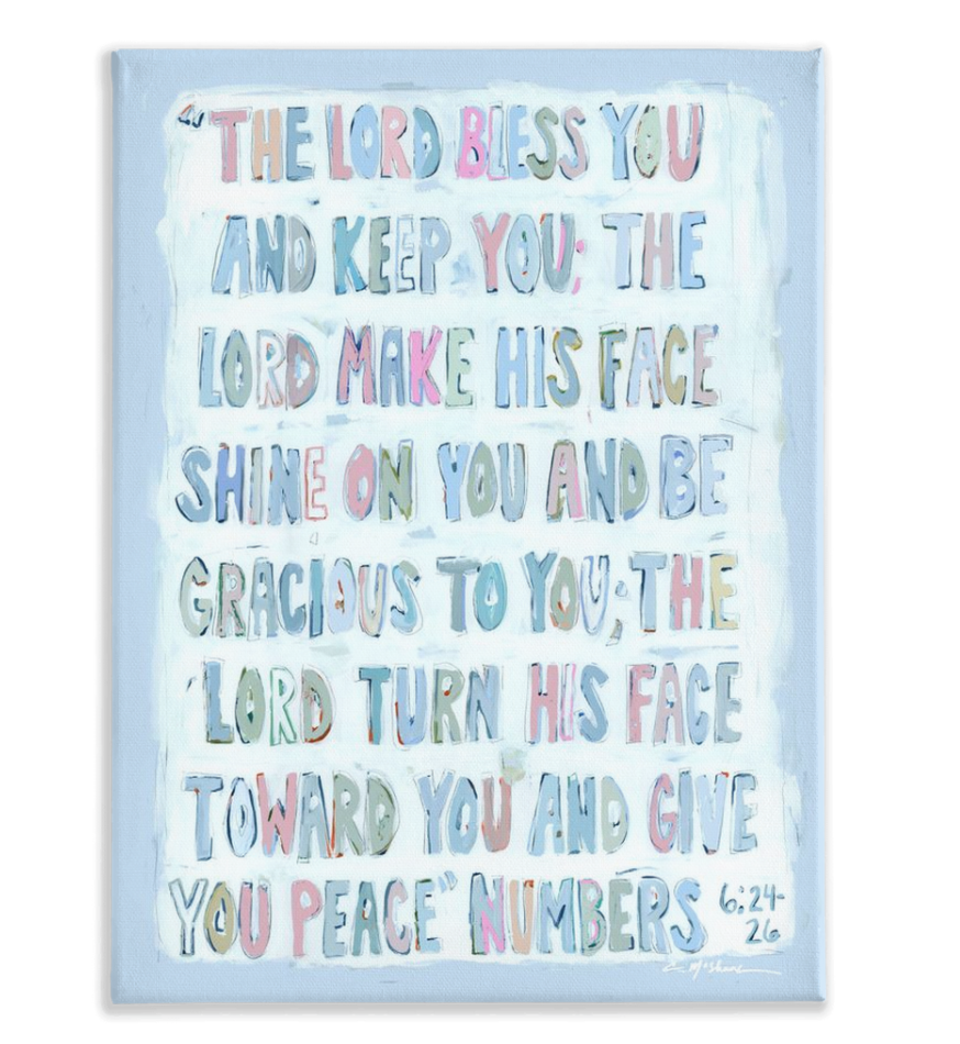 "Numbers Verse" Framed Canvas