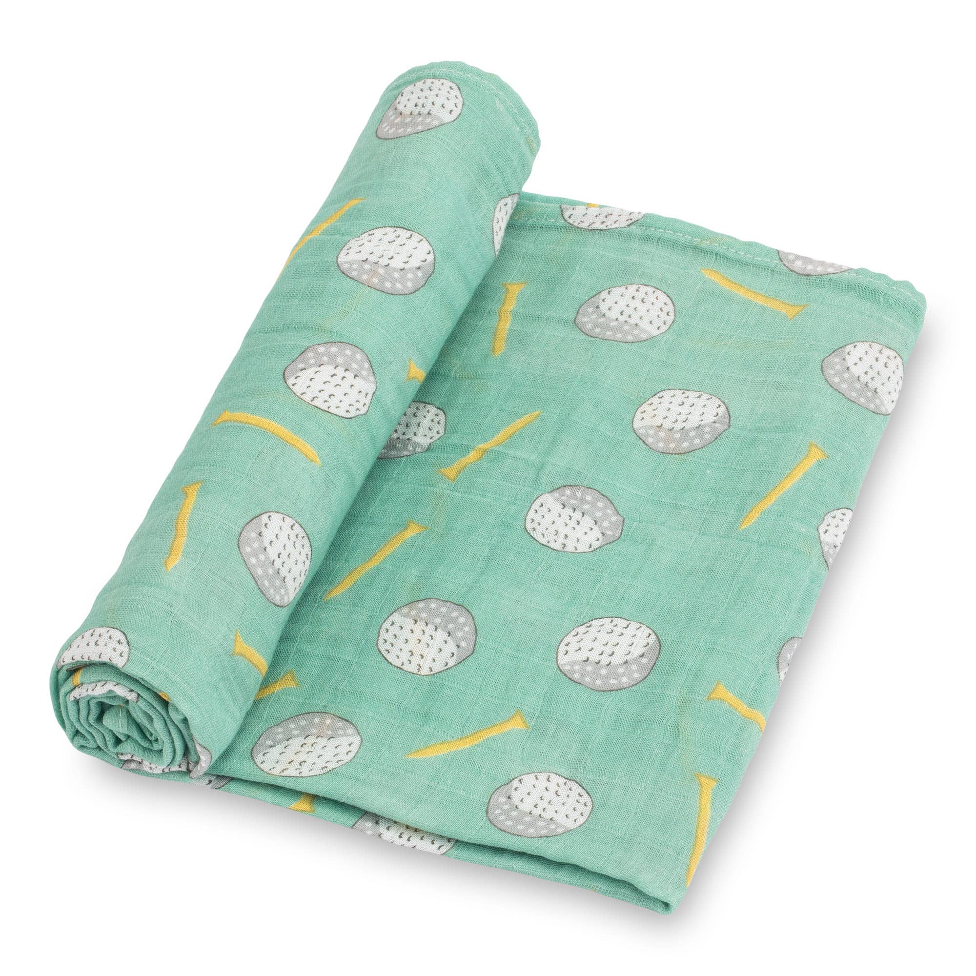 Hole In One Golf Baby Muslin Swaddle Blanket