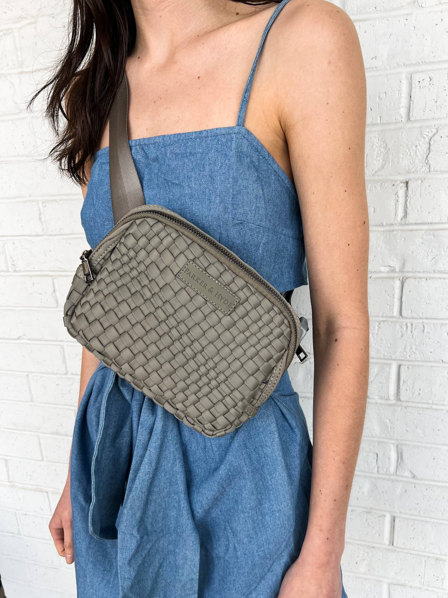 Woven Belt Bag - Stone