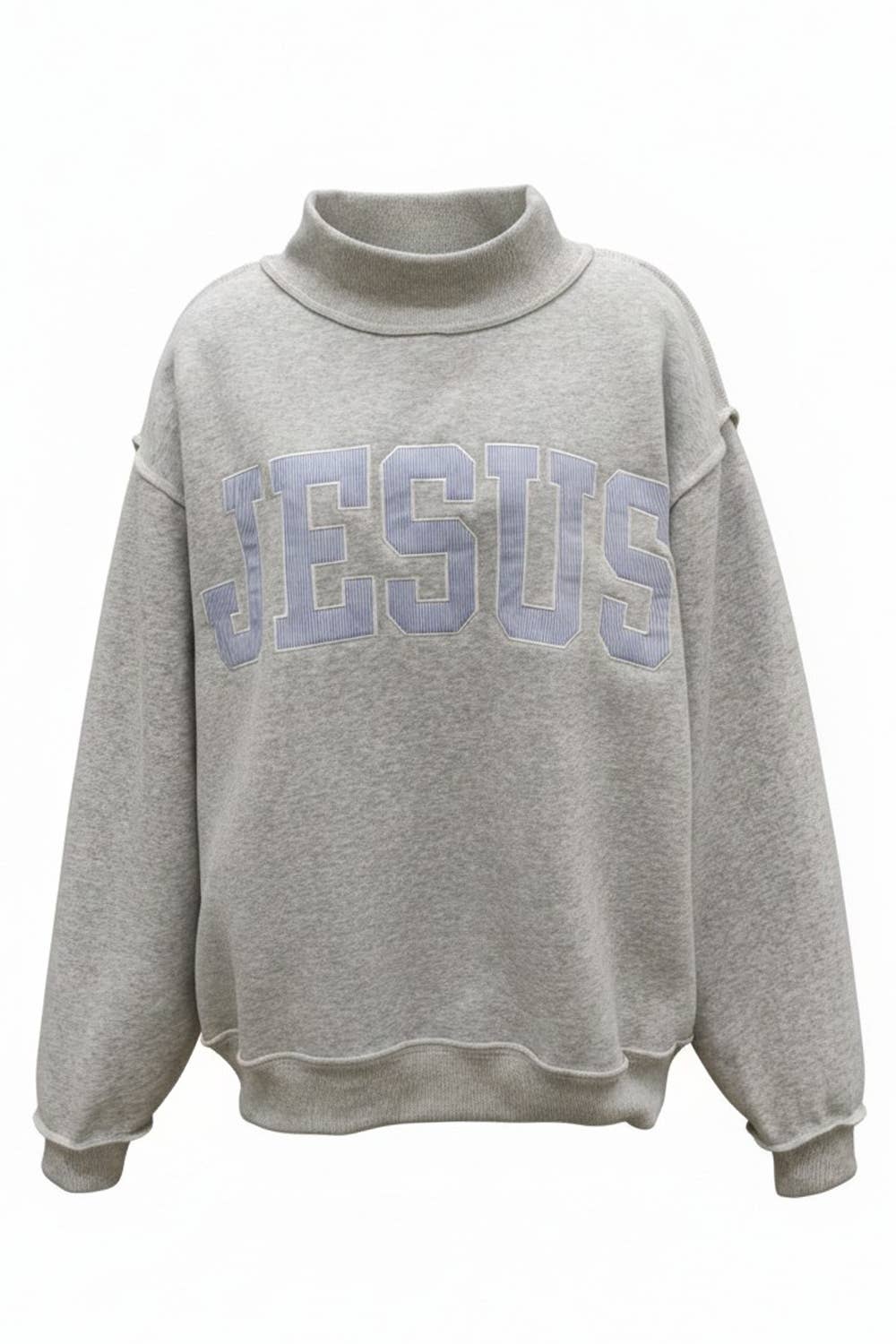 JESUS Applique Patch Sweatshirt