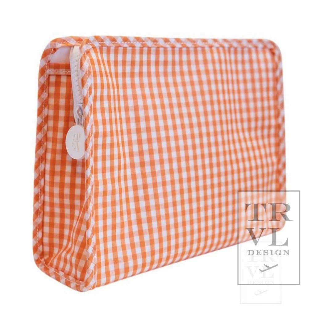 Orange Gingham Roadie- Large