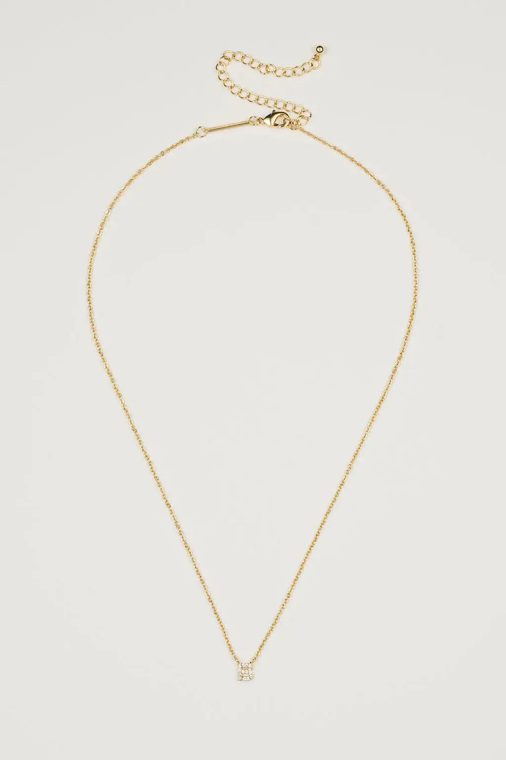 Dainty Shiny Initial Necklace