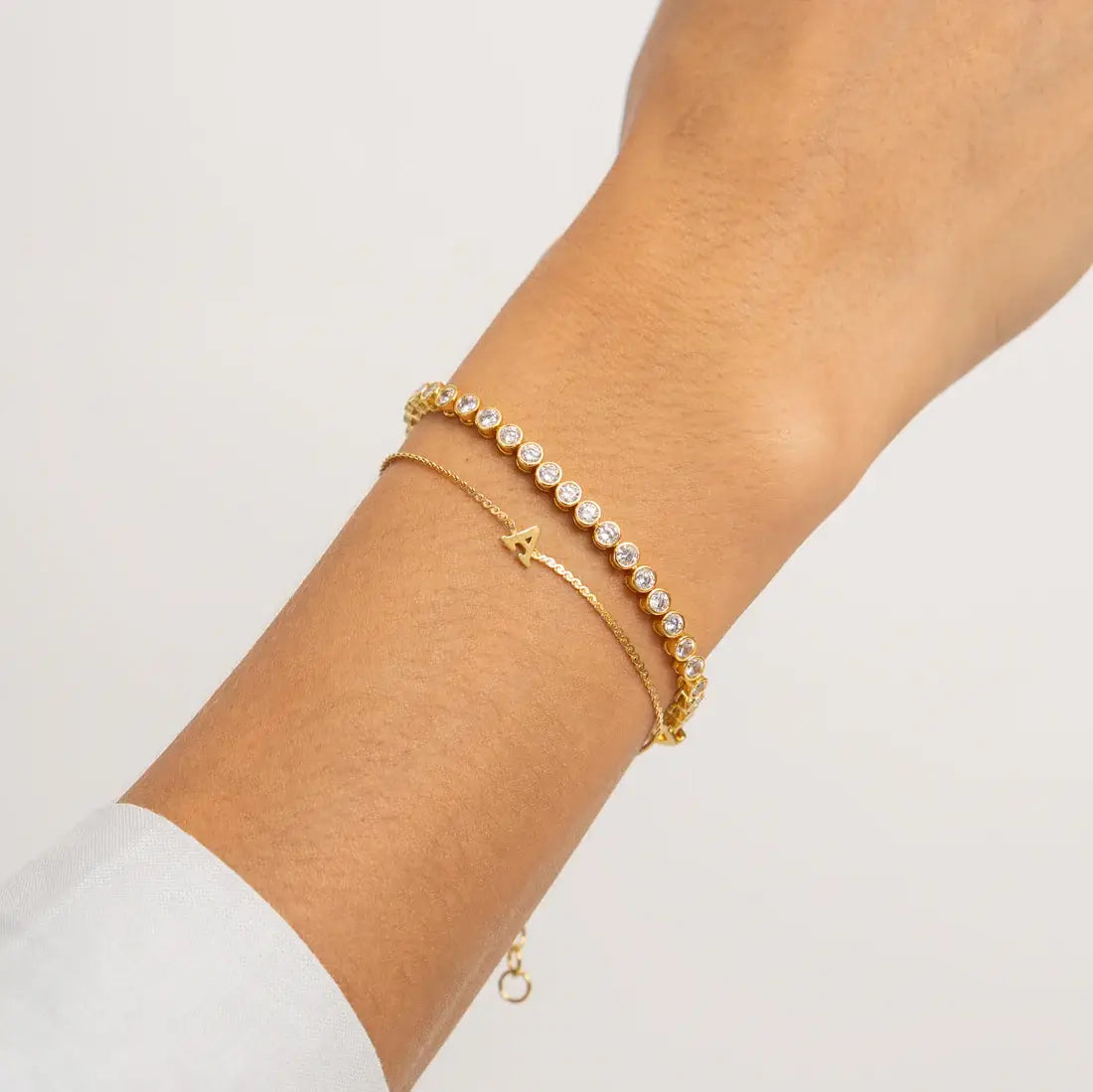 Waterproof Dainty Initial Bracelets