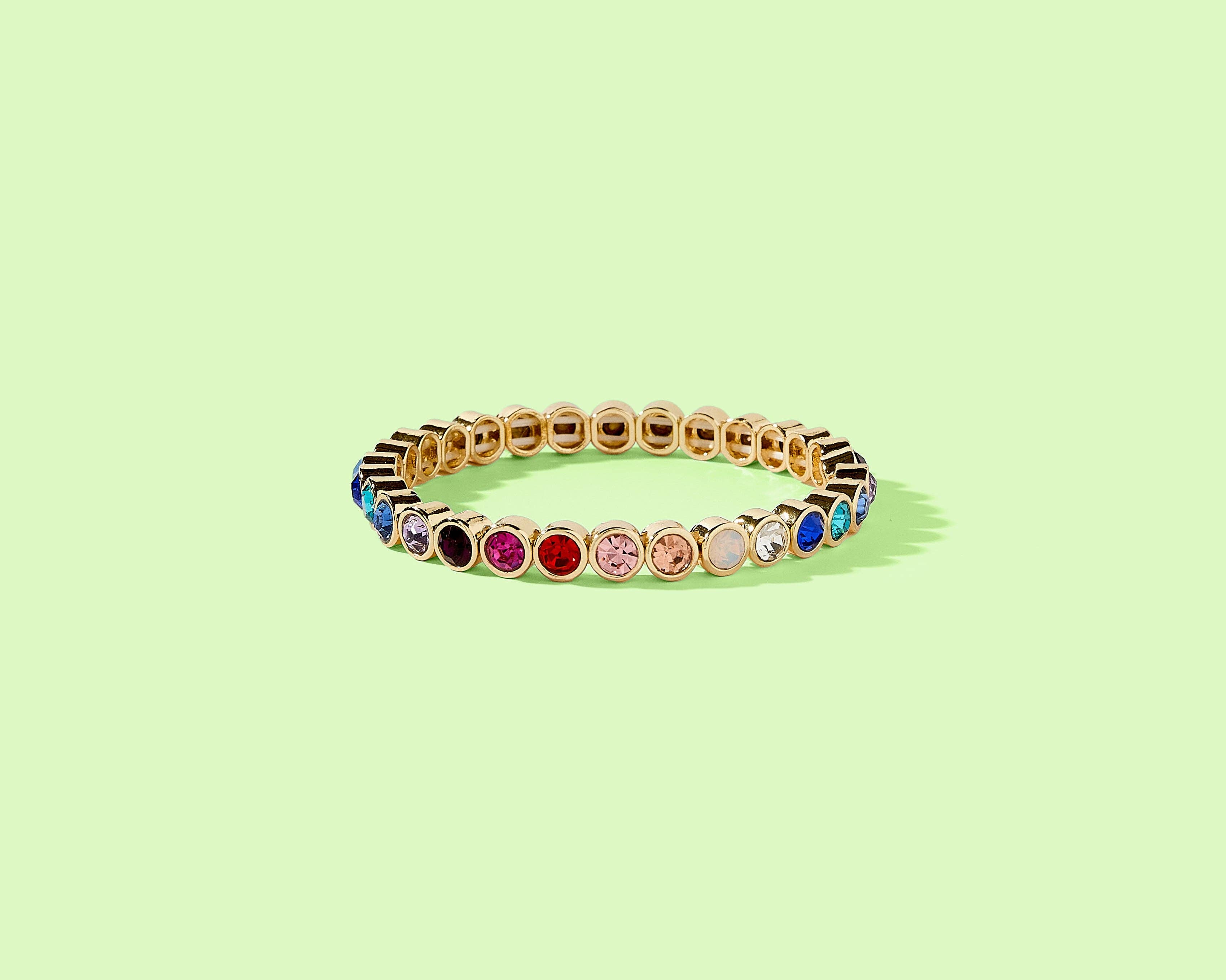 Amore | Stretch Bracelet 14K Gold-Plated w/Pearl Hearts