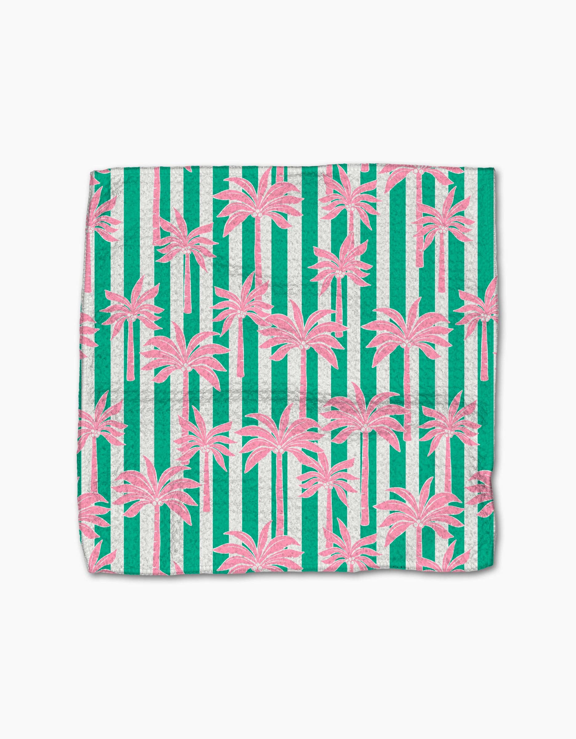 Palm Tree Stripe Dishcloth Set
