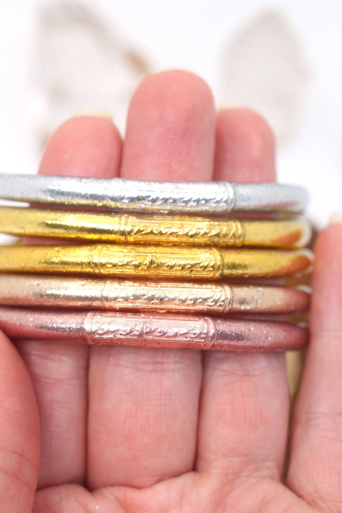 Gold Bangle Bracelet Set