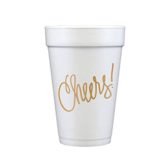 Cheers! | Foam Cups (with or without polka dots): Cheers with Polka Dots