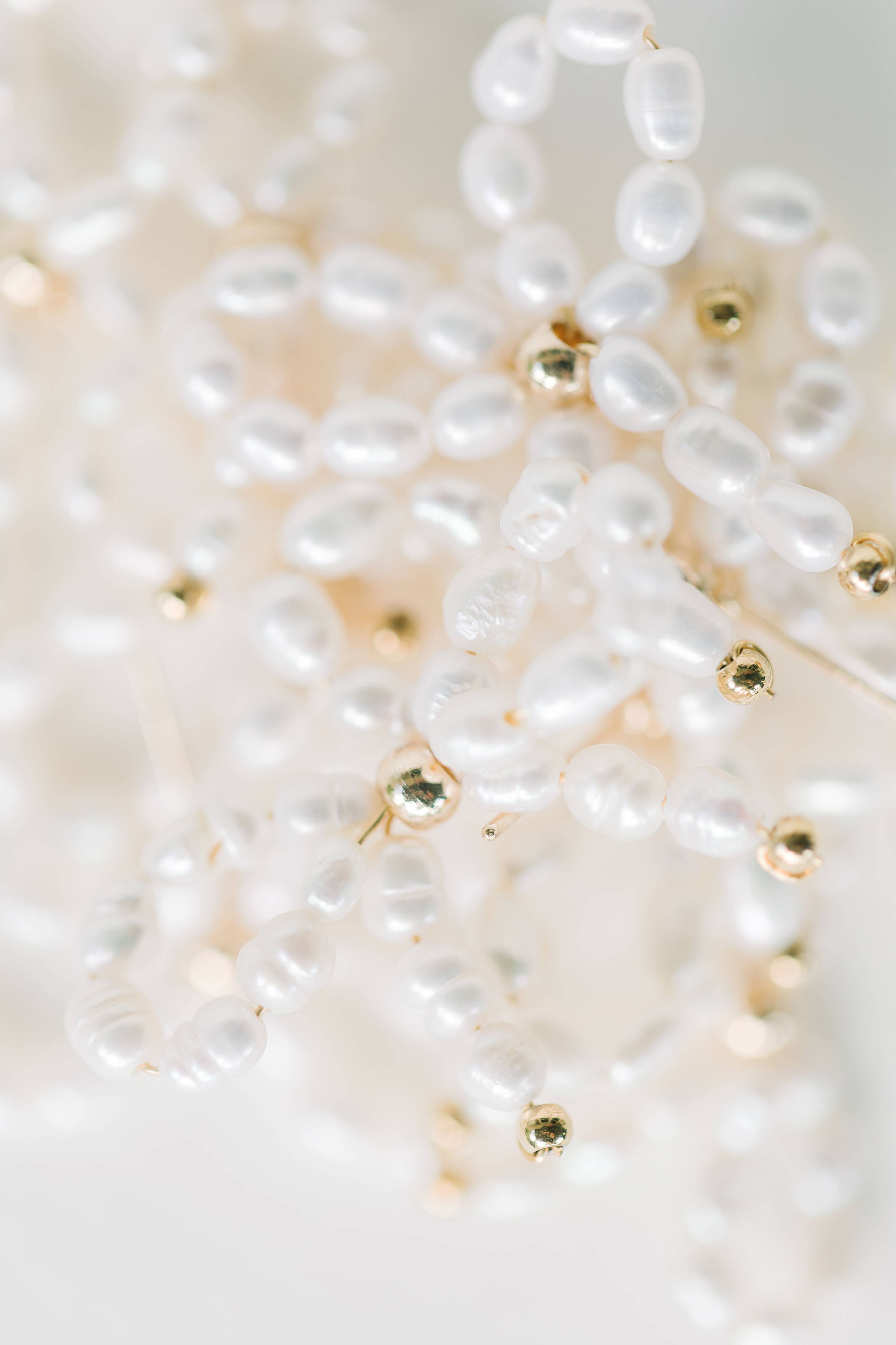 Petite Pearl Bow Stud Holiday Earrings