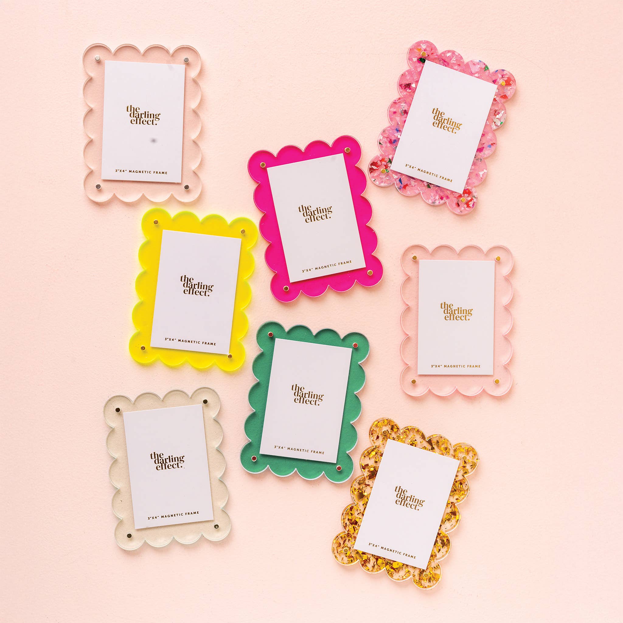 Mini Acrylic Magnetic Picture Frame-Pale Blue