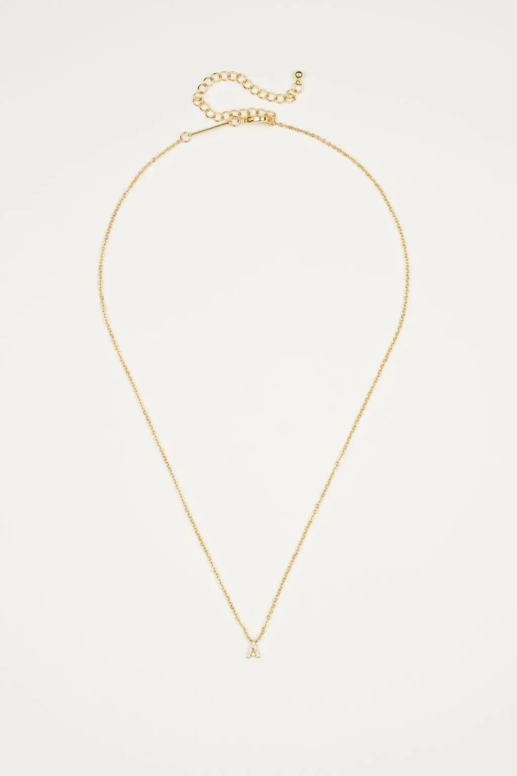 Dainty Shiny Initial Necklace