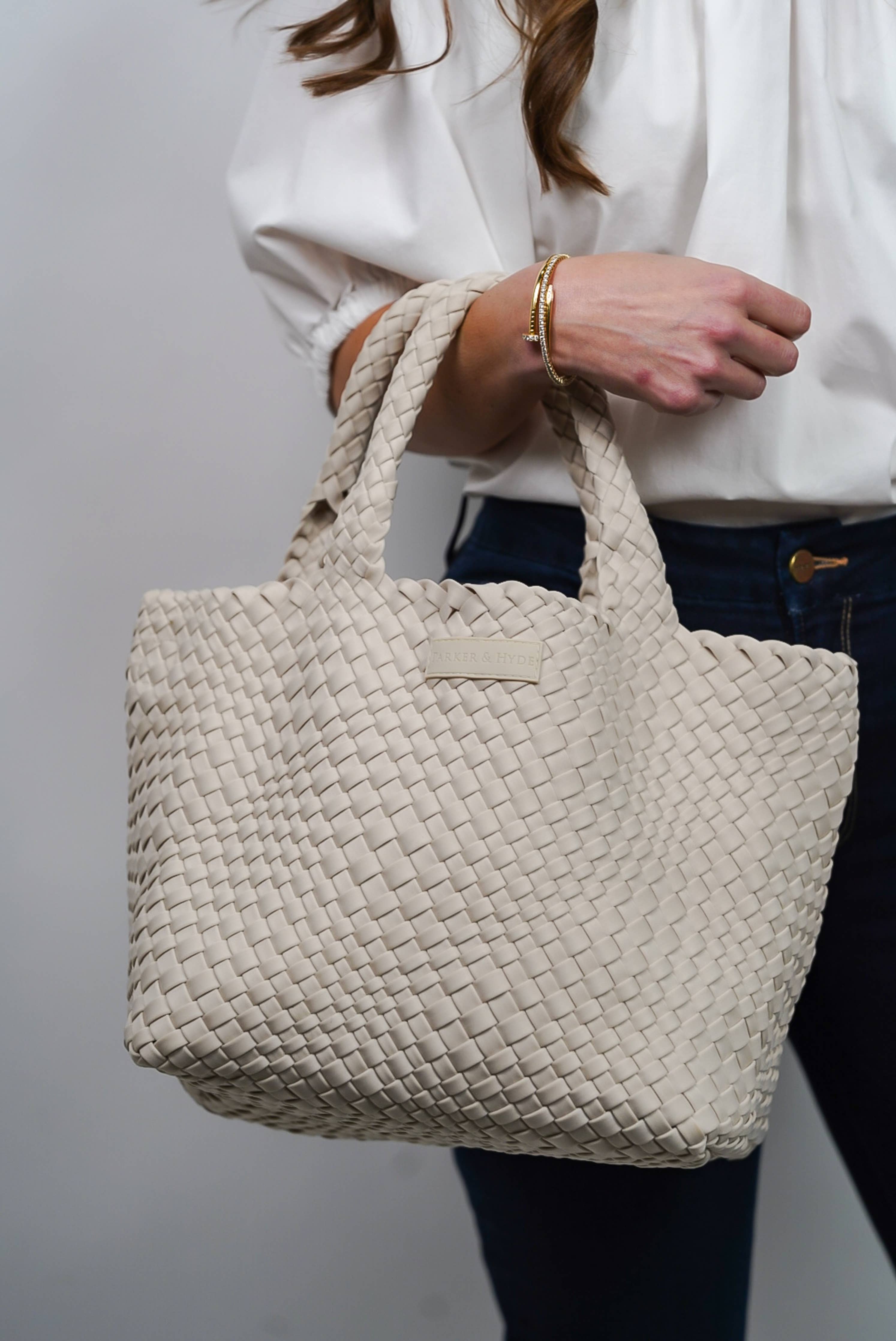 Classic Woven Tote - Bone
