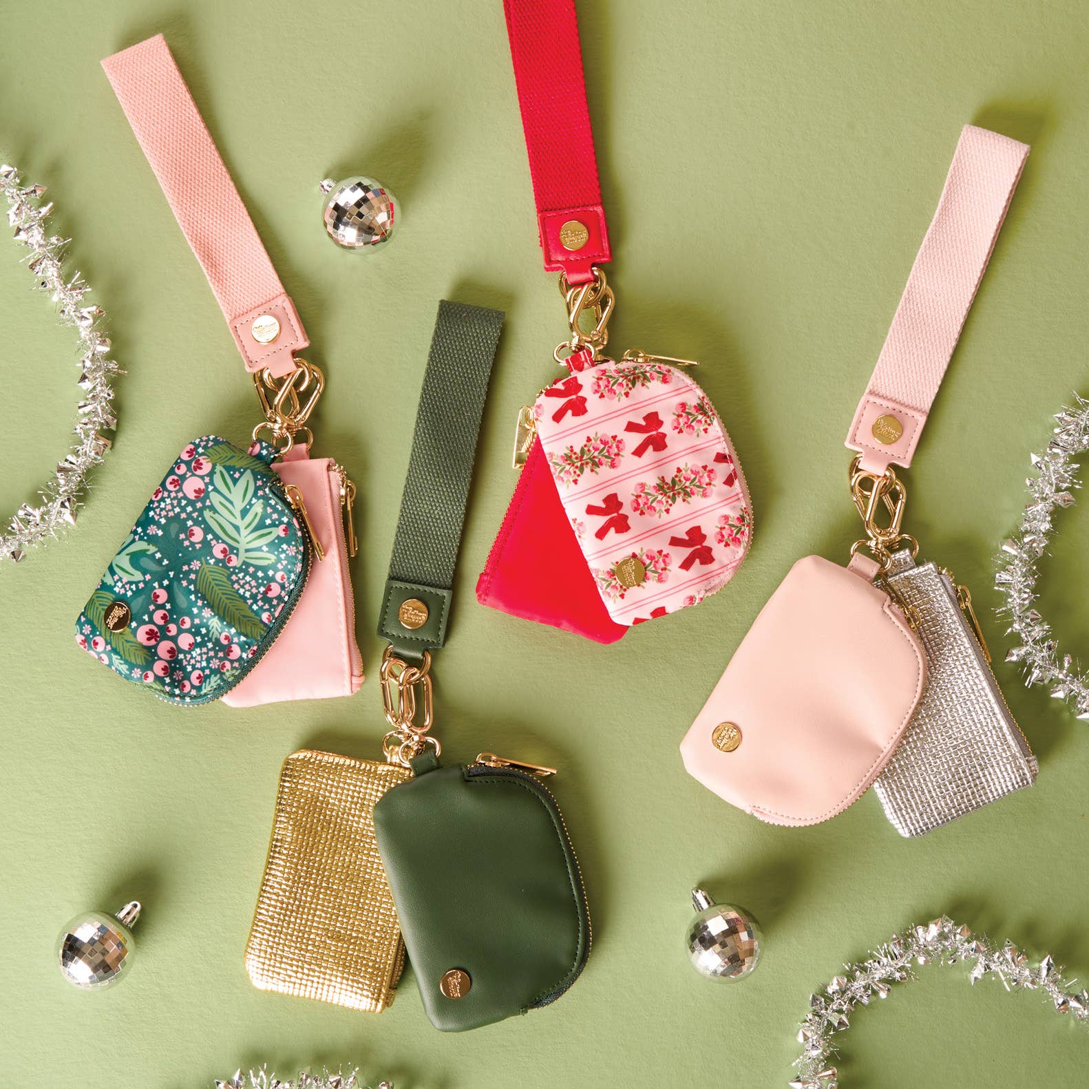 Dynamic Duo Pouch Wristlet-Oh So Merry