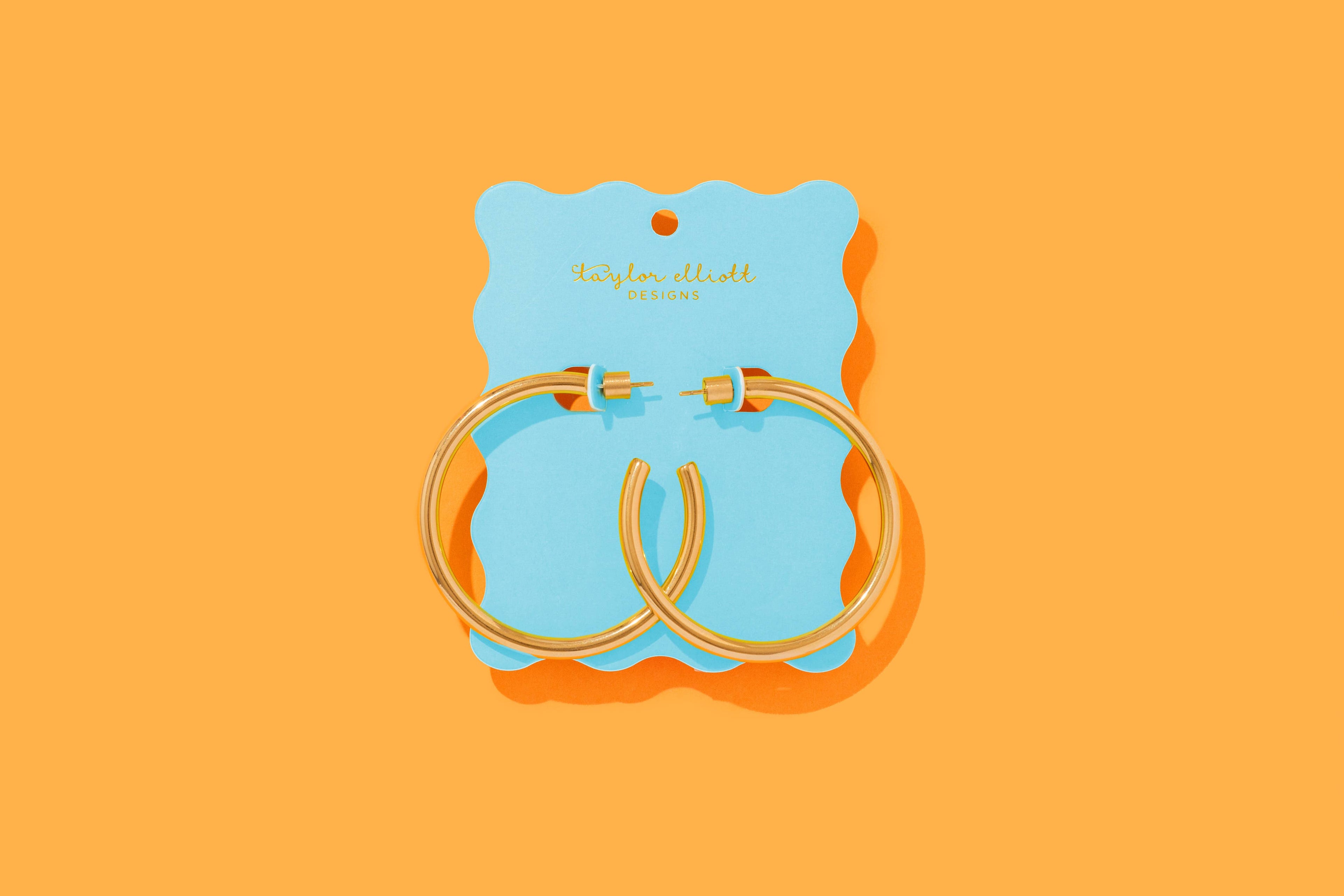 Terry Hoop Earrings | X-Large - Gold-Plated