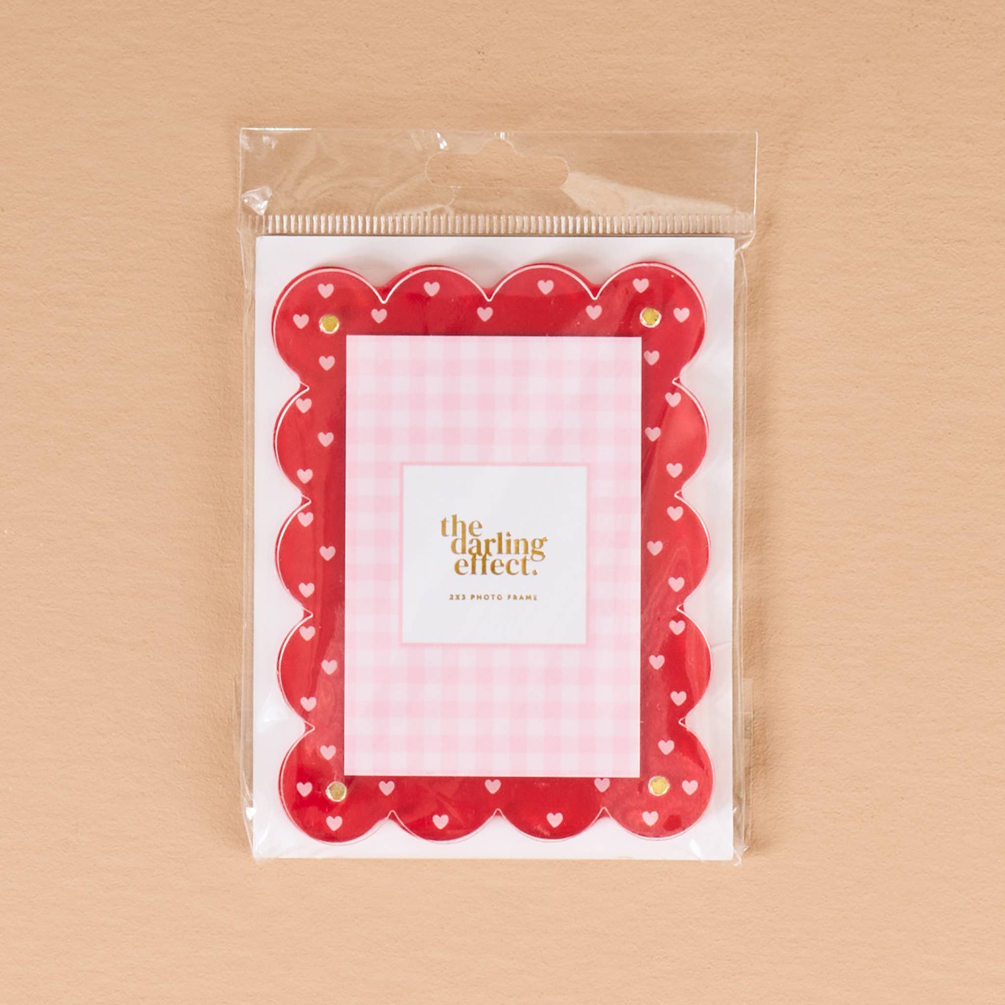 Mini Acrylic Picture Frame Magnet-Tiny Hearts