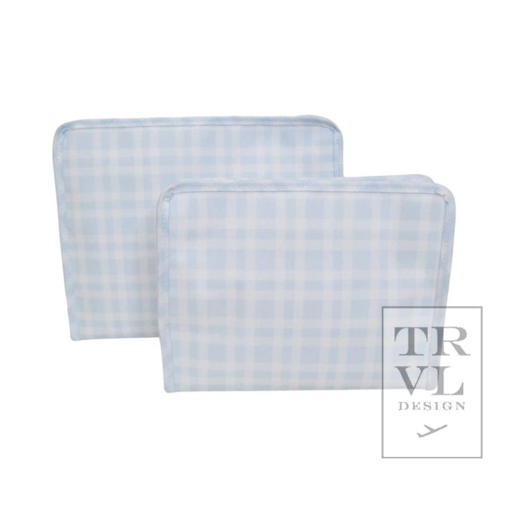 Pimlico Plaid Blue Roadie- Large