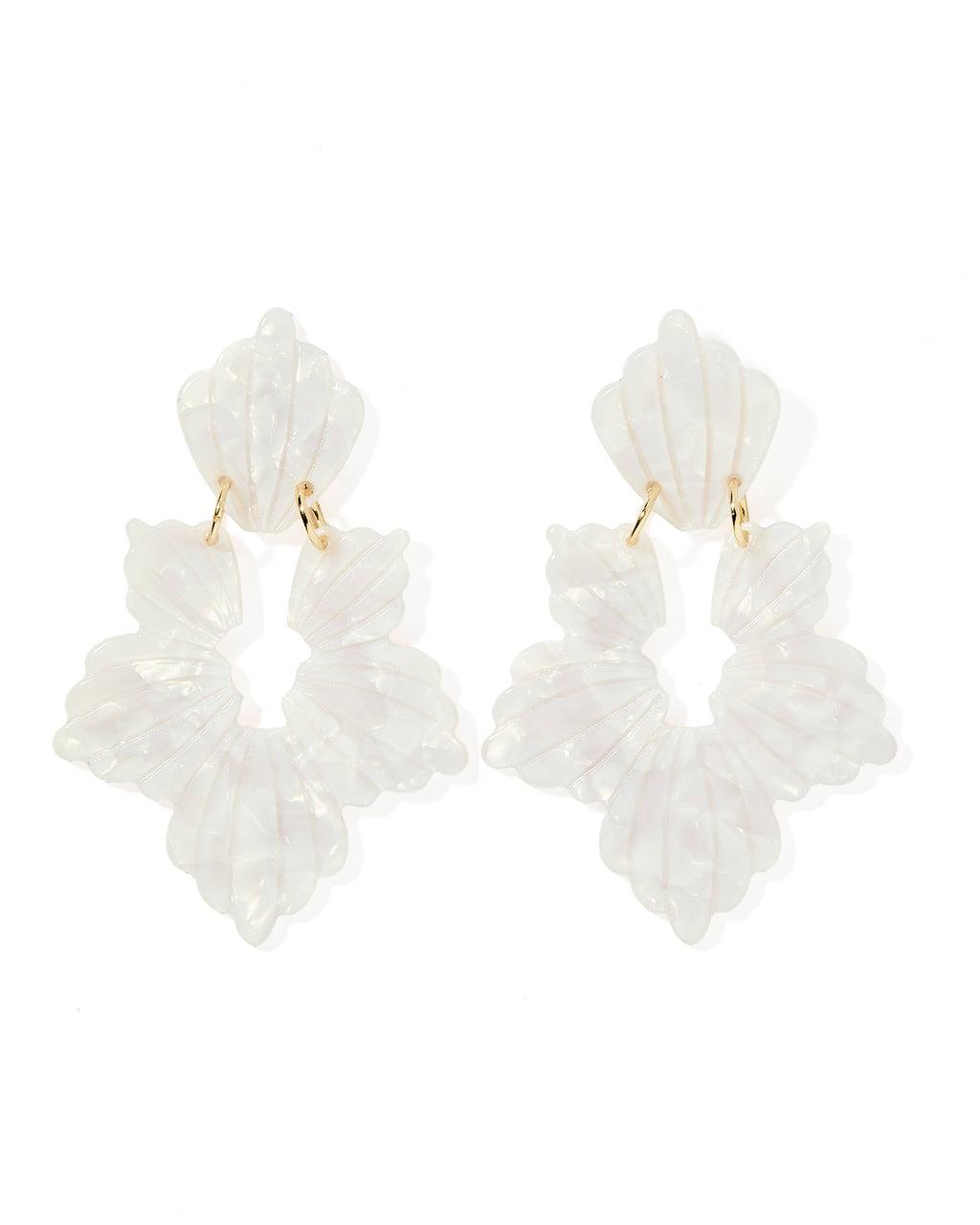 Michelle Pearl White Earring