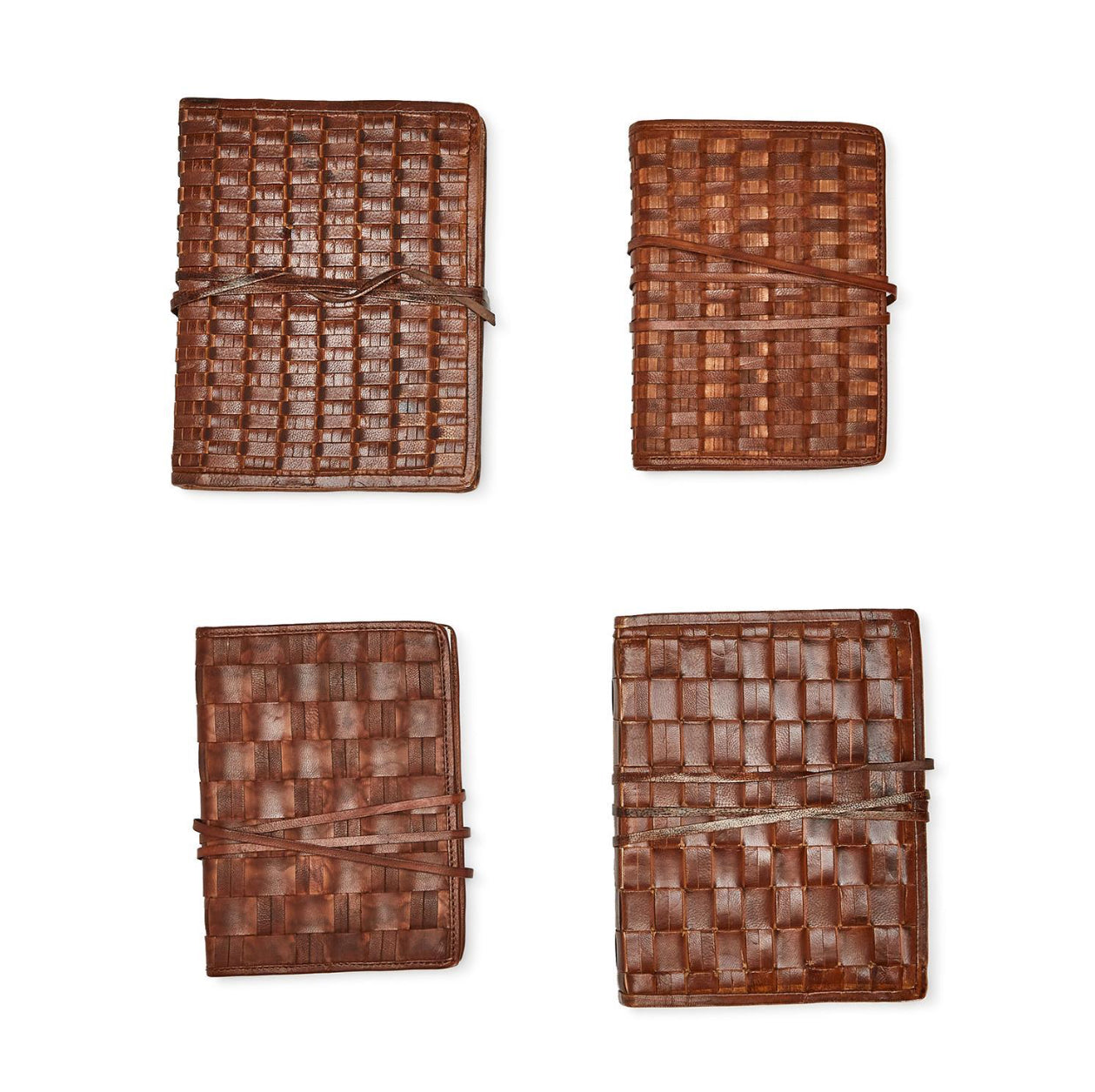 Chesnut Woven Leather 6x8 Journal