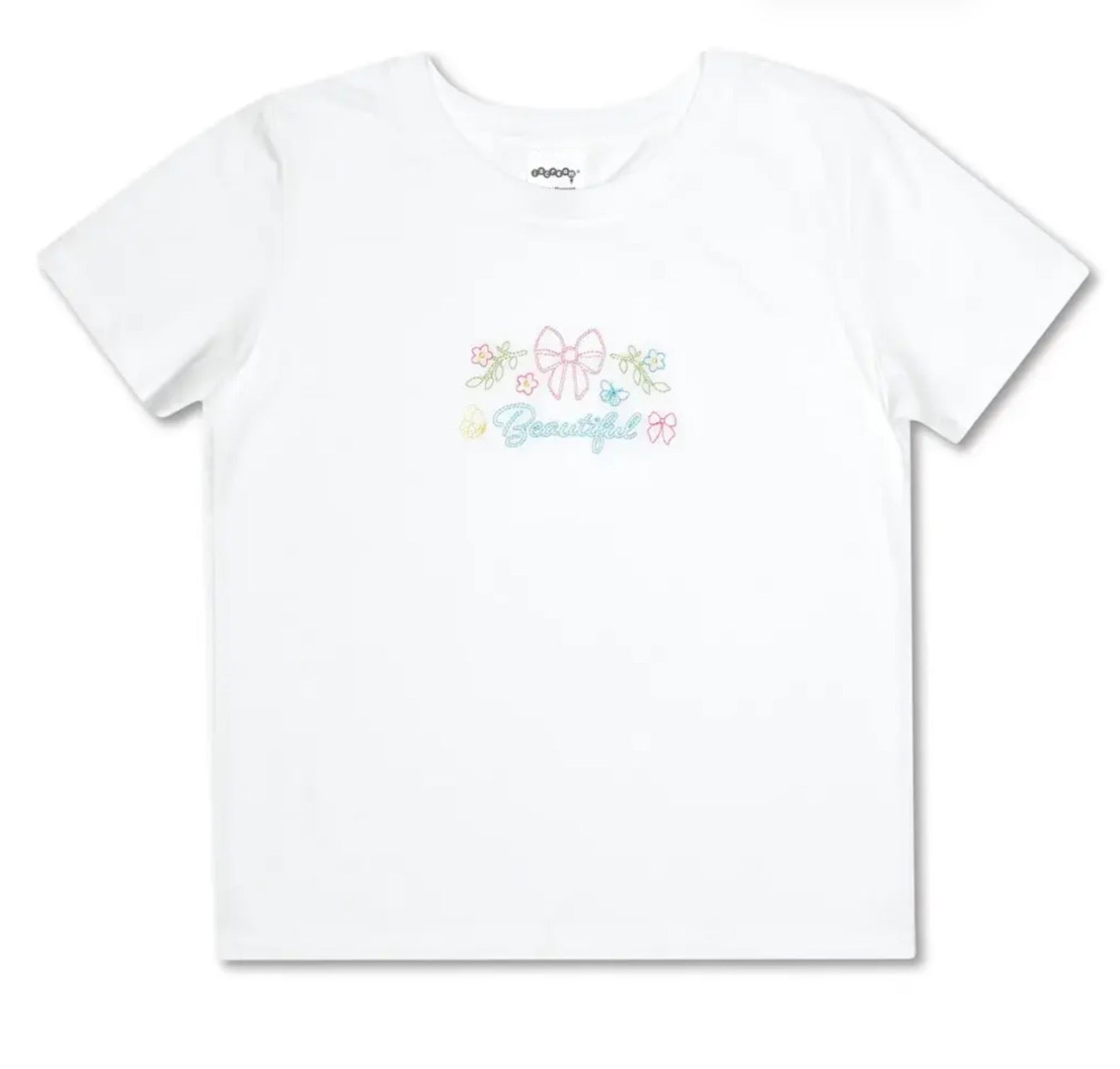 Beautiful Bow Embroidered T-Shirt