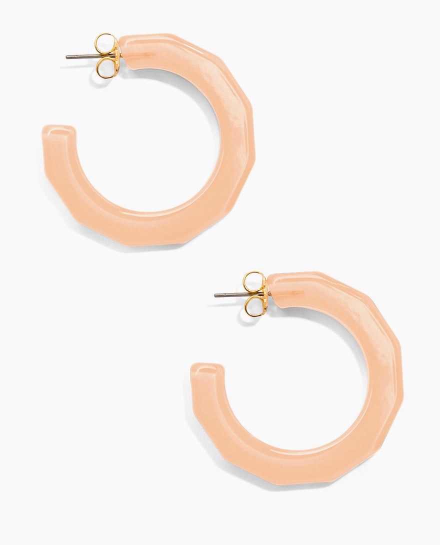 Small Textured Hoop Earrings