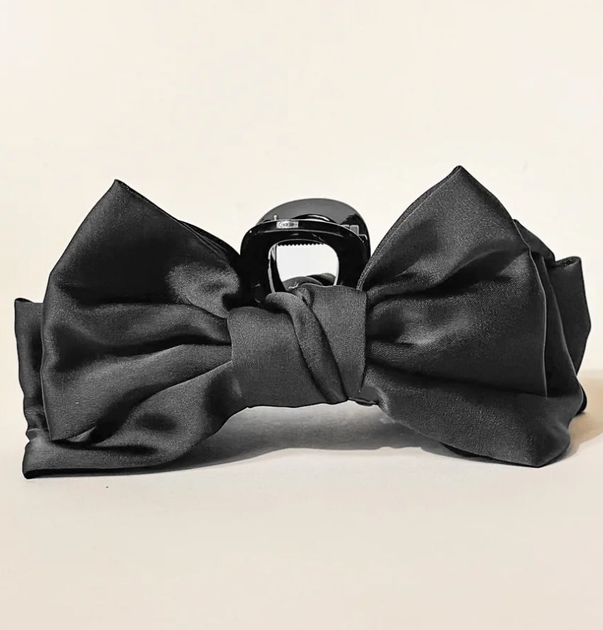 Satin Bow Darling Effect Claw Clip