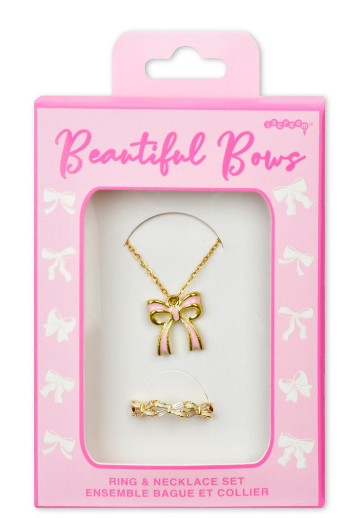 Beautiful Bows Necklace and Ring Set